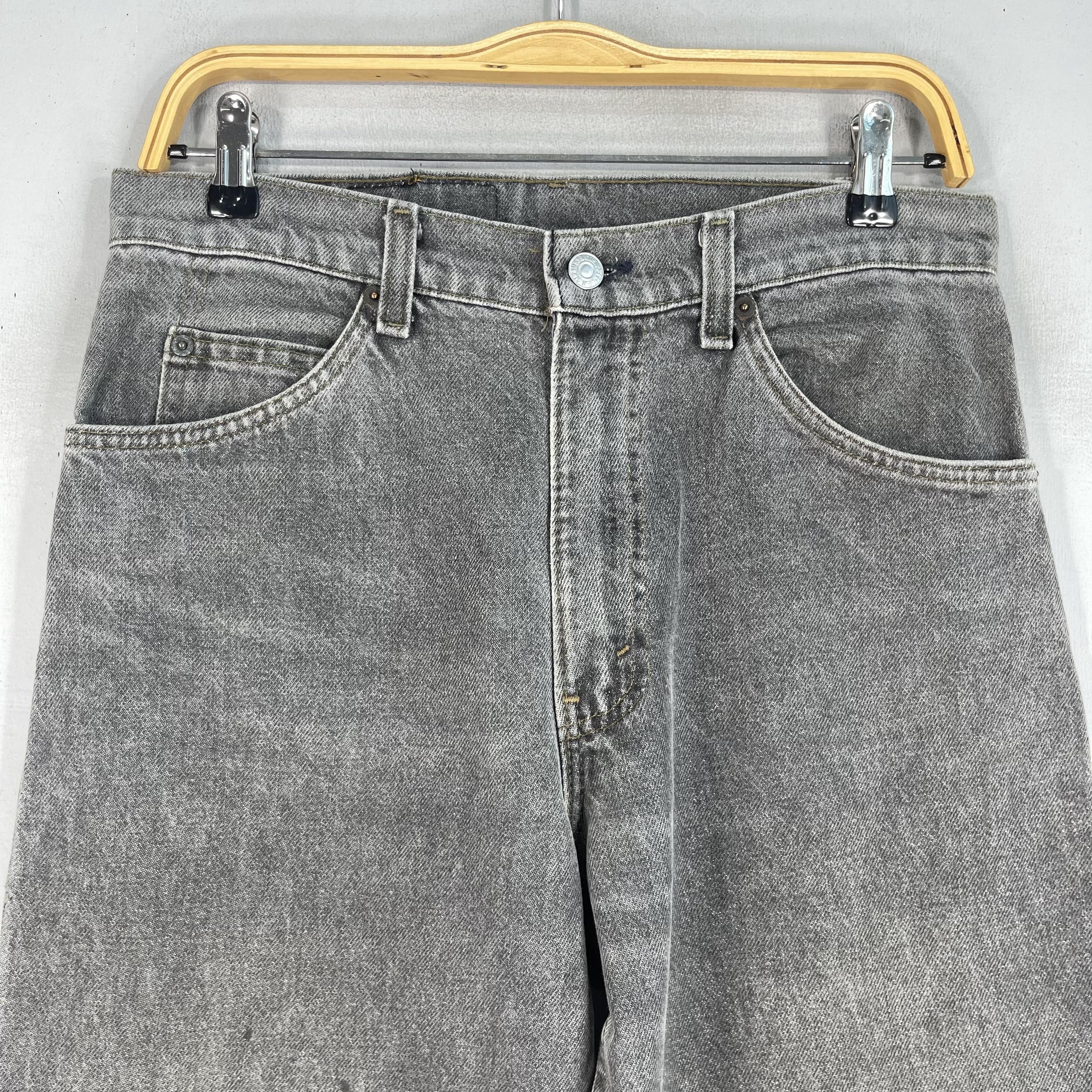 Levi's × Vintage Size 30 Vintage Levis 550 Distressed Gray Washed Jeans Size US 30 / EU 46 - 2 Thumbnail
