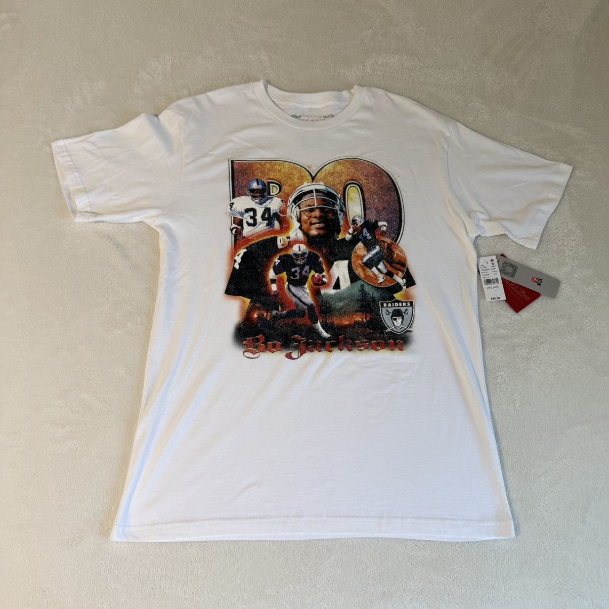 Mitchell & Ness Mitchell & Ness Bo Jackson Raiders Graphic T-Shirt Size US L / EU 52-54 / 3 - 1 Thumbnail