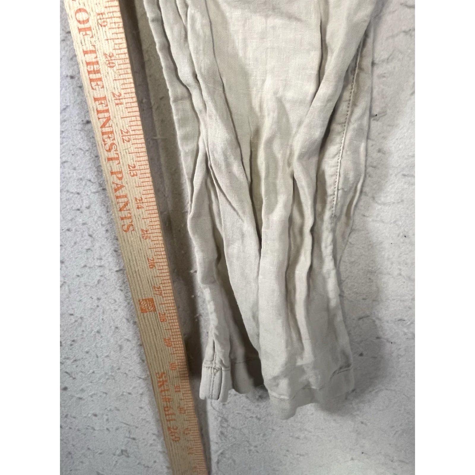 Rip Curl Ripcurl Beige Linen Women's L Drawstring Pants Joggers Relaxed Beach Casual Travel Size 36" / US 14 / IT 50 - 5 Thumbnail