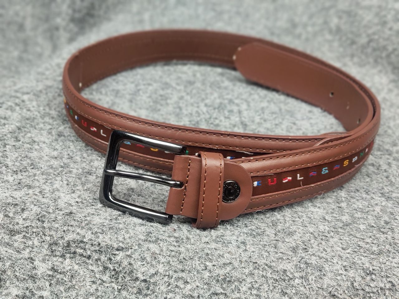 Paul & Shark Vintage Paul Shark Design Multi Logo Mens casual Belt Size ONE SIZE - 2 Thumbnail