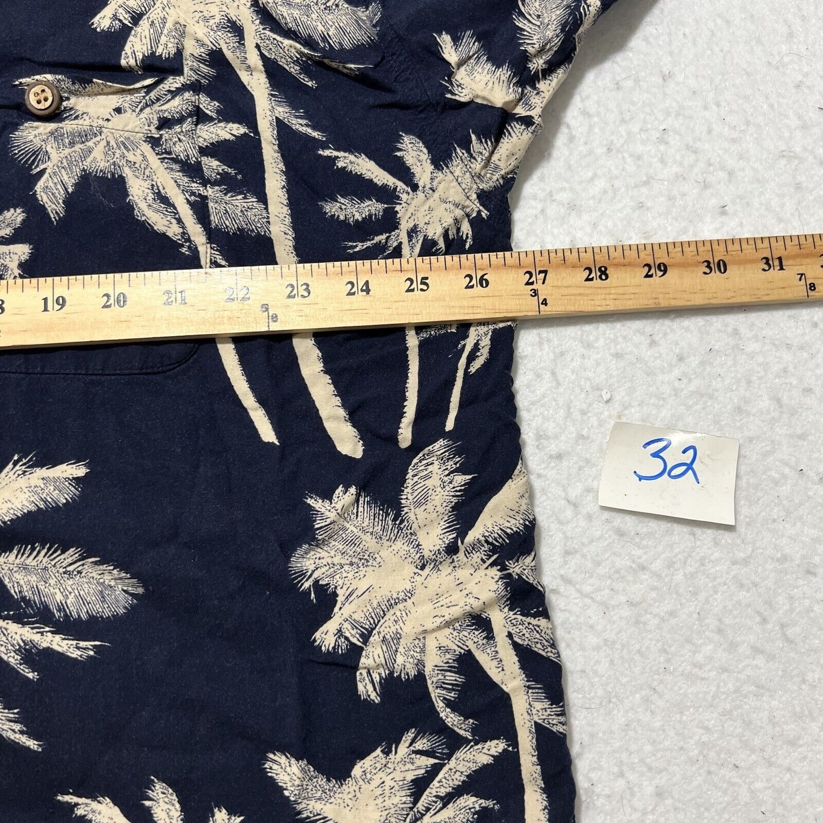 Knightsbridge Knightsbridge XXL Hawaiian Palm Tree Navy Button Up Shirt Size US XXL / EU 58 / 5 - 7 Thumbnail