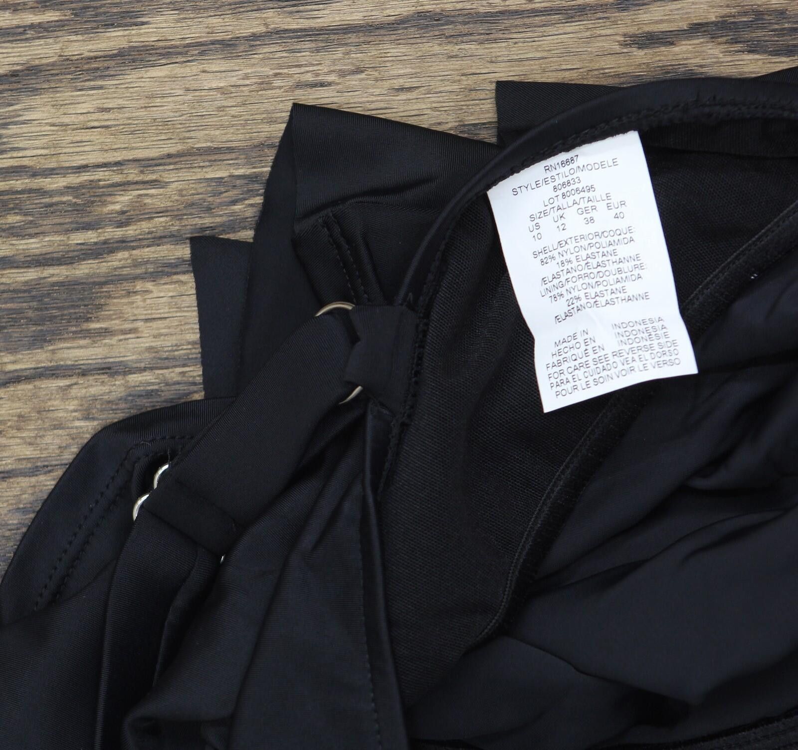 Other Nwt Swim Solutions Black Swan Tankini Swim Top 806833 10 Size ONE SIZE - 5 Thumbnail