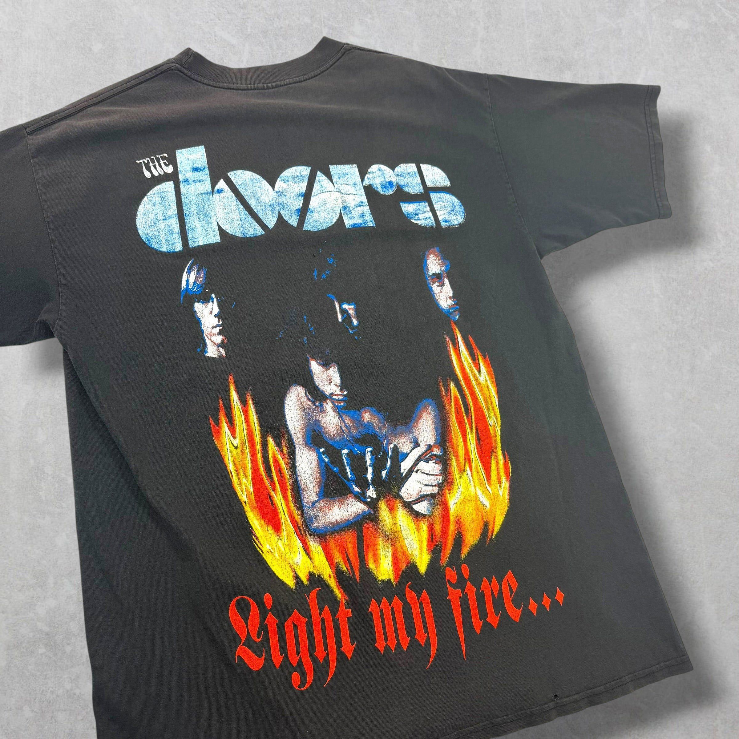 Vintage Vintage 90's Resurreccion Doors Light My Fire Tee XL Size US XL / EU 56 / 4 - 4 Thumbnail