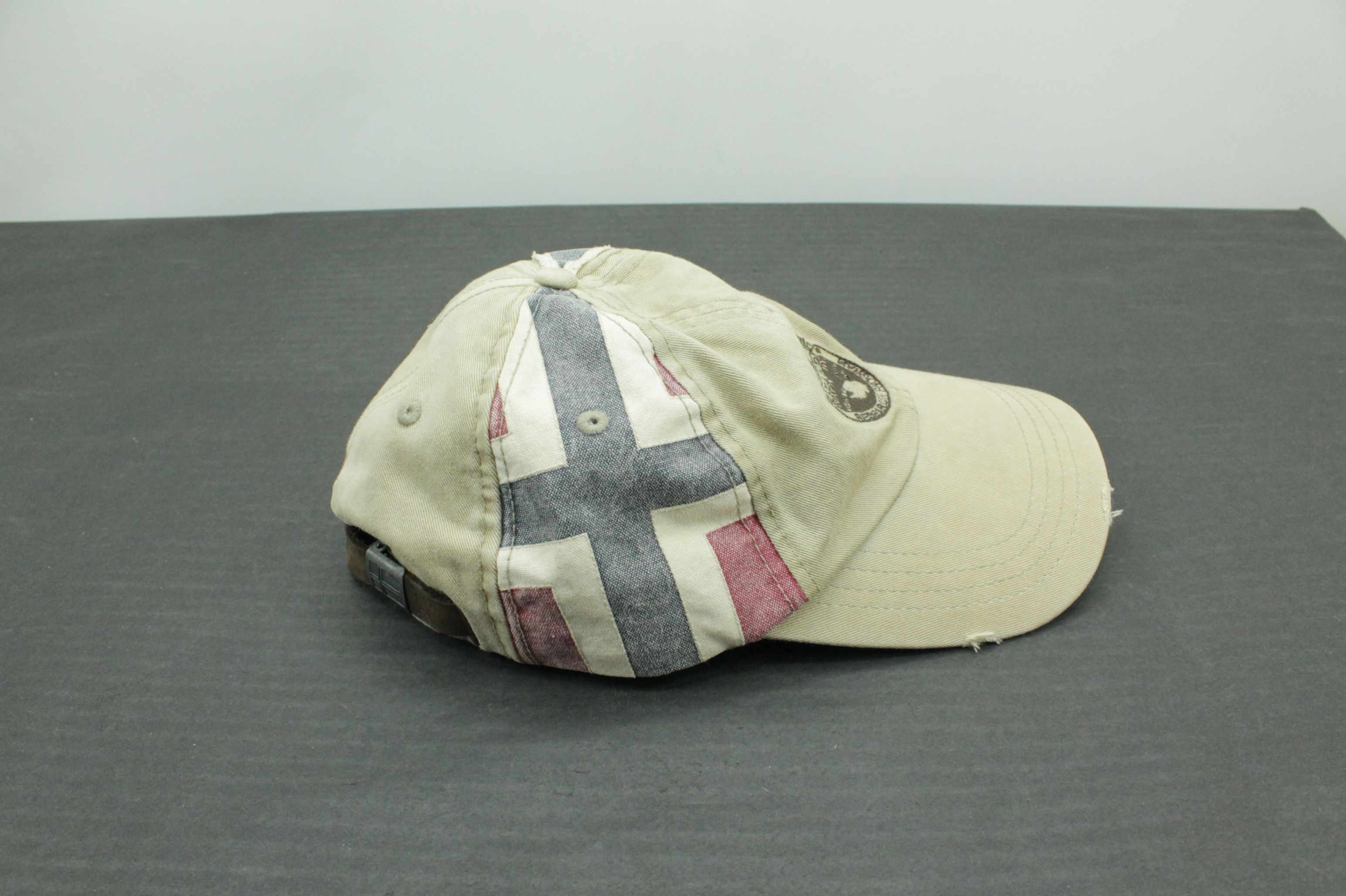 Napapijri Napapijri Beige Cotton Distressed Cap Size ONE SIZE - 3 Thumbnail