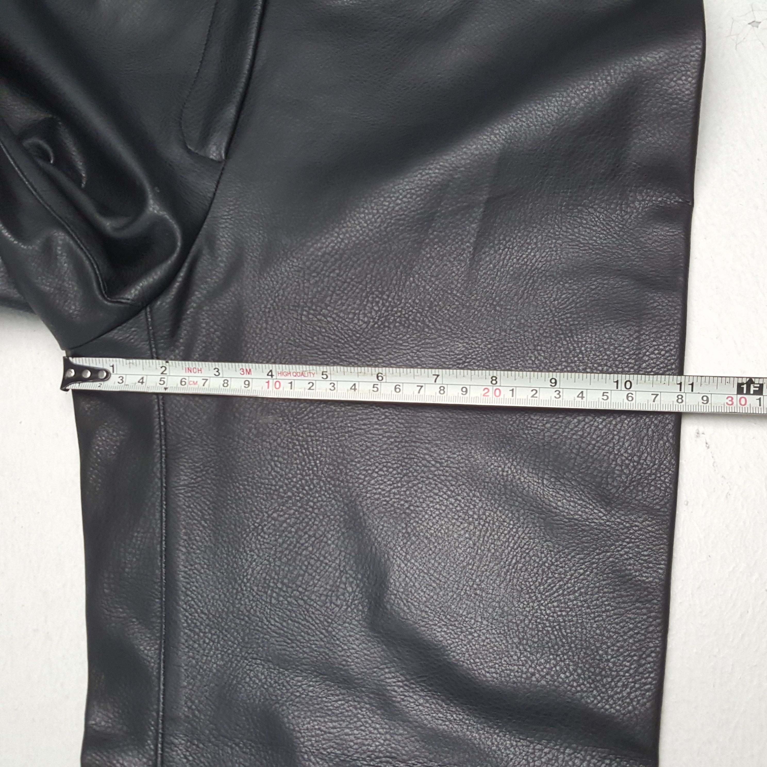 Marella × Vintage MARELLA TRICOT Italian Fashion Style Leather Pants Size 28" / US 6 / IT 42 - 9 Thumbnail