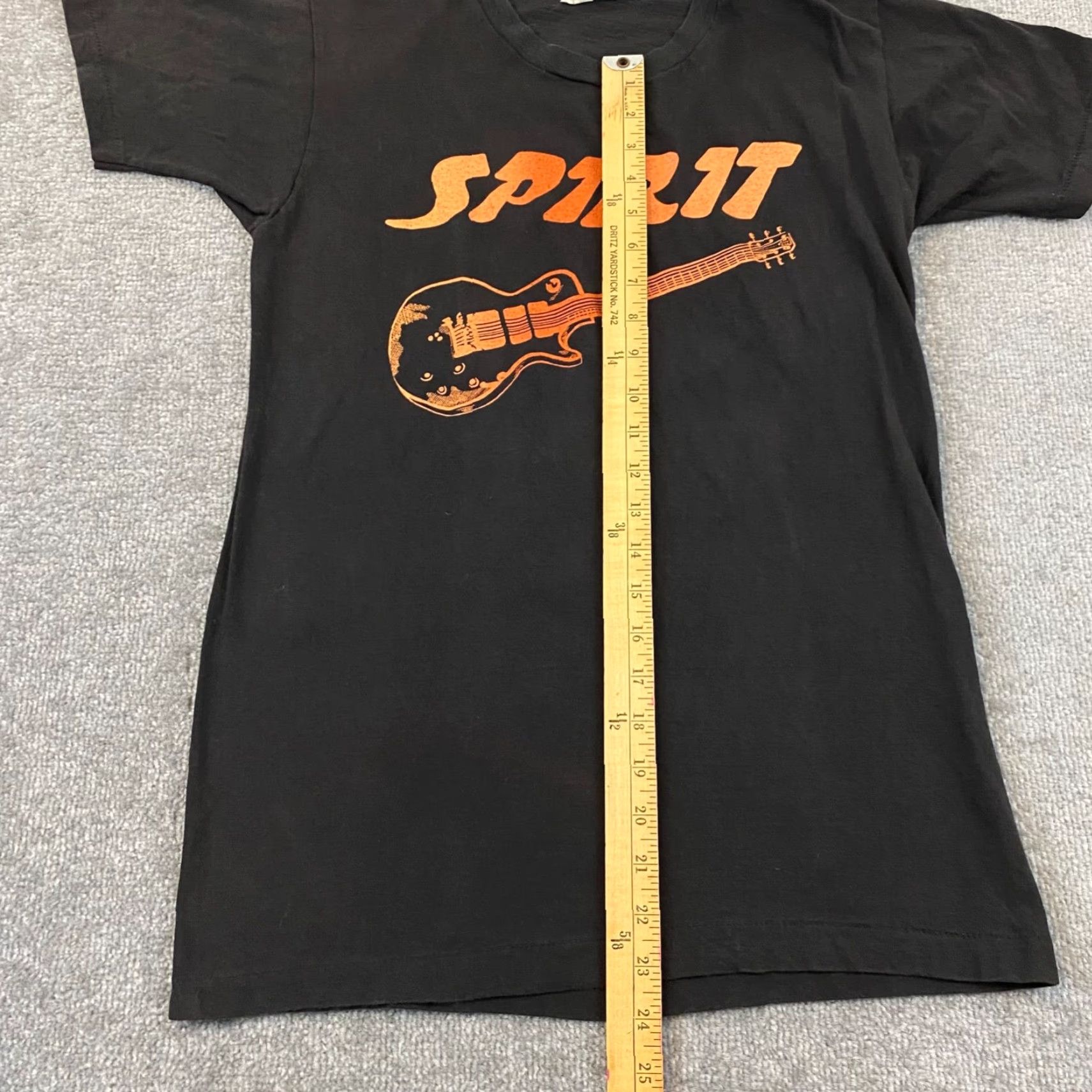ESPIRIT VINTAGE Spirit Live Shirt Mens Small Black Guitar Sold Out Graphic Tee 90s 80s Size US S / EU 44-46 / 1 - 4 Thumbnail