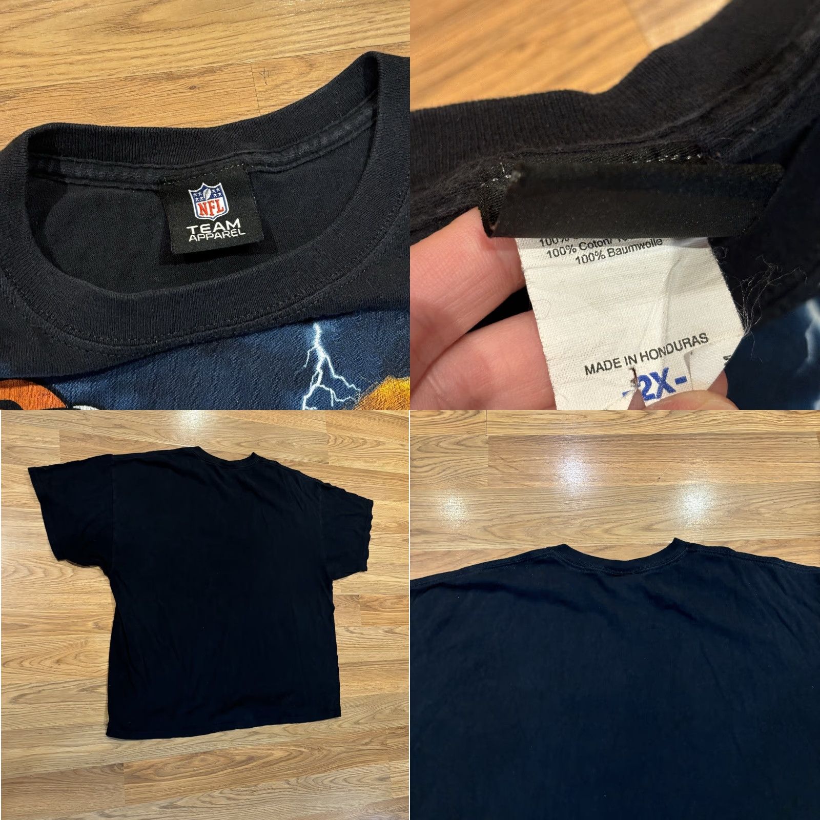 NFL VINTAGE 90s Broncos NFL Denver Broncos Player Graphic Horse Black T-Shirt Men’s 2XL Size US XXL / EU 58 / 5 - 8 Thumbnail