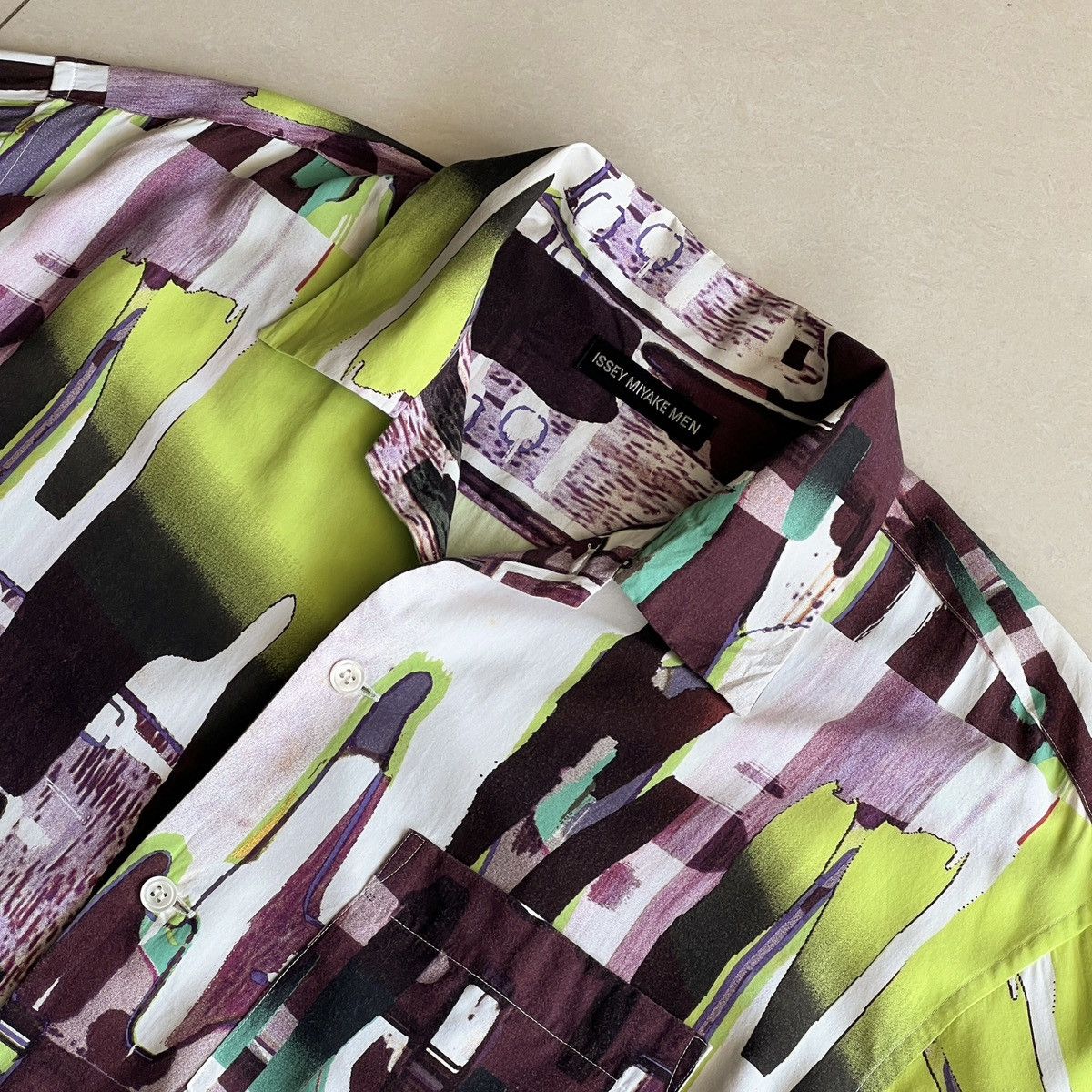 Issey Miyake SS02 Issey Miyake abstract print shirt Size US M / EU 48-50 / 2 - 5 Thumbnail