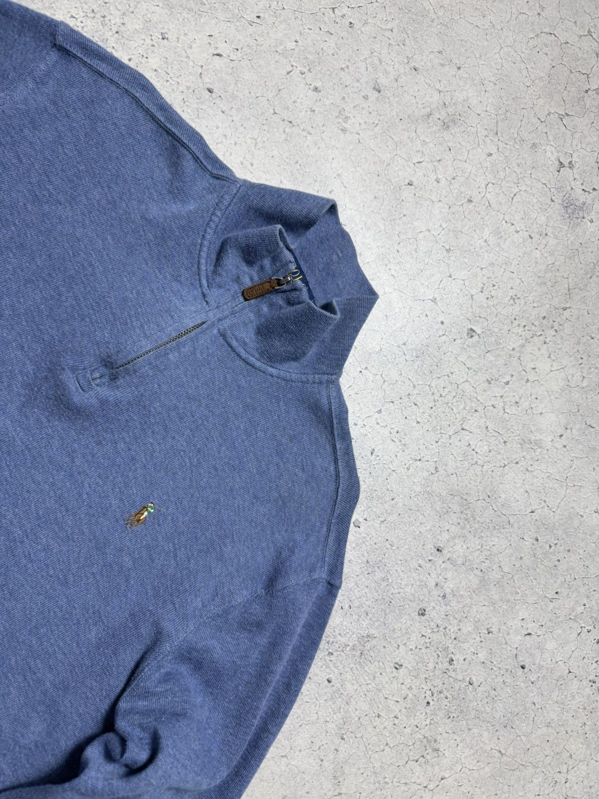 Polo Ralph Lauren Polo Ralph Lauren 1/4 Zip Sweatshirt Blue Size M Size US M / EU 48-50 / 2 - 5 Thumbnail
