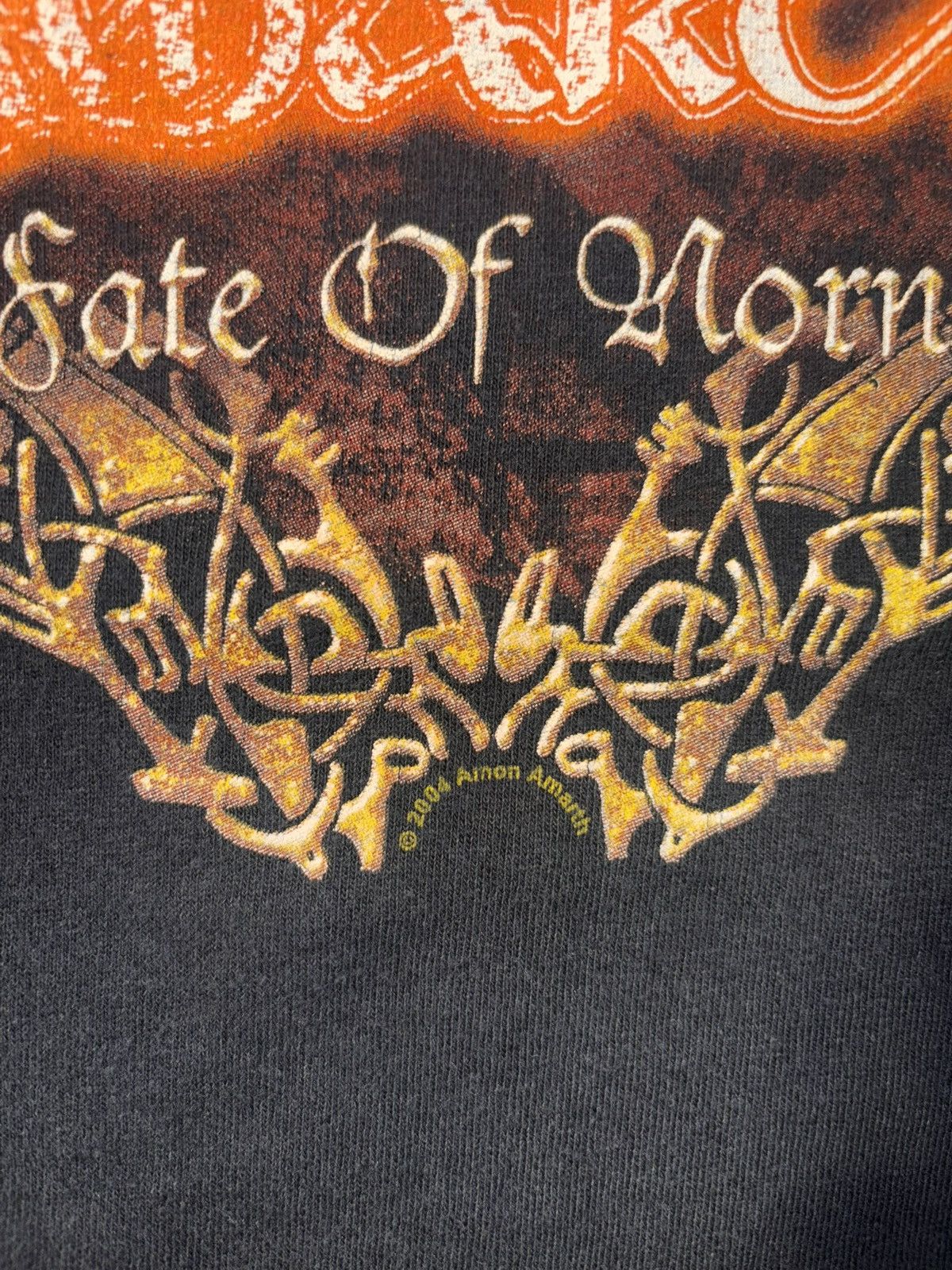 Band Tees Vtg Amon Amarth Fate Of Horns 04 Heavy Metal Concert Grunge Size US L / EU 52-54 / 3 - 3 Thumbnail