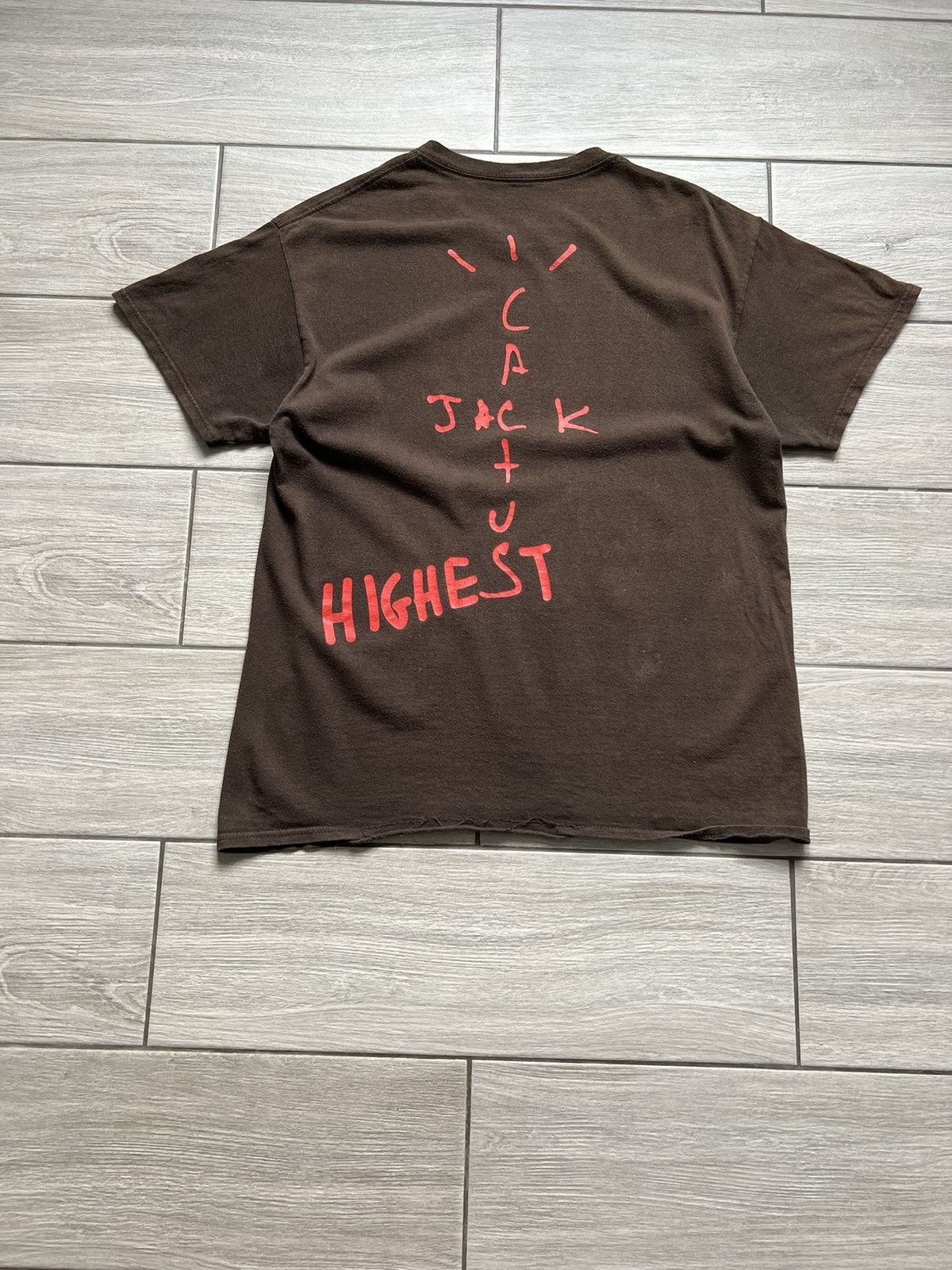 Jordan Brand × Travis Scott Travis Scott Jordan Cactus Jack Highest Tee Brown L Size US L / EU 52-54 / 3 - 2 Thumbnail