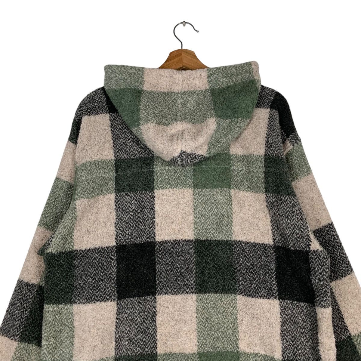 Vintage SCORPION BAY Checked Half Button Pullover Hoodies #1399-C63 Size US M / EU 48-50 / 2 - 8 Thumbnail