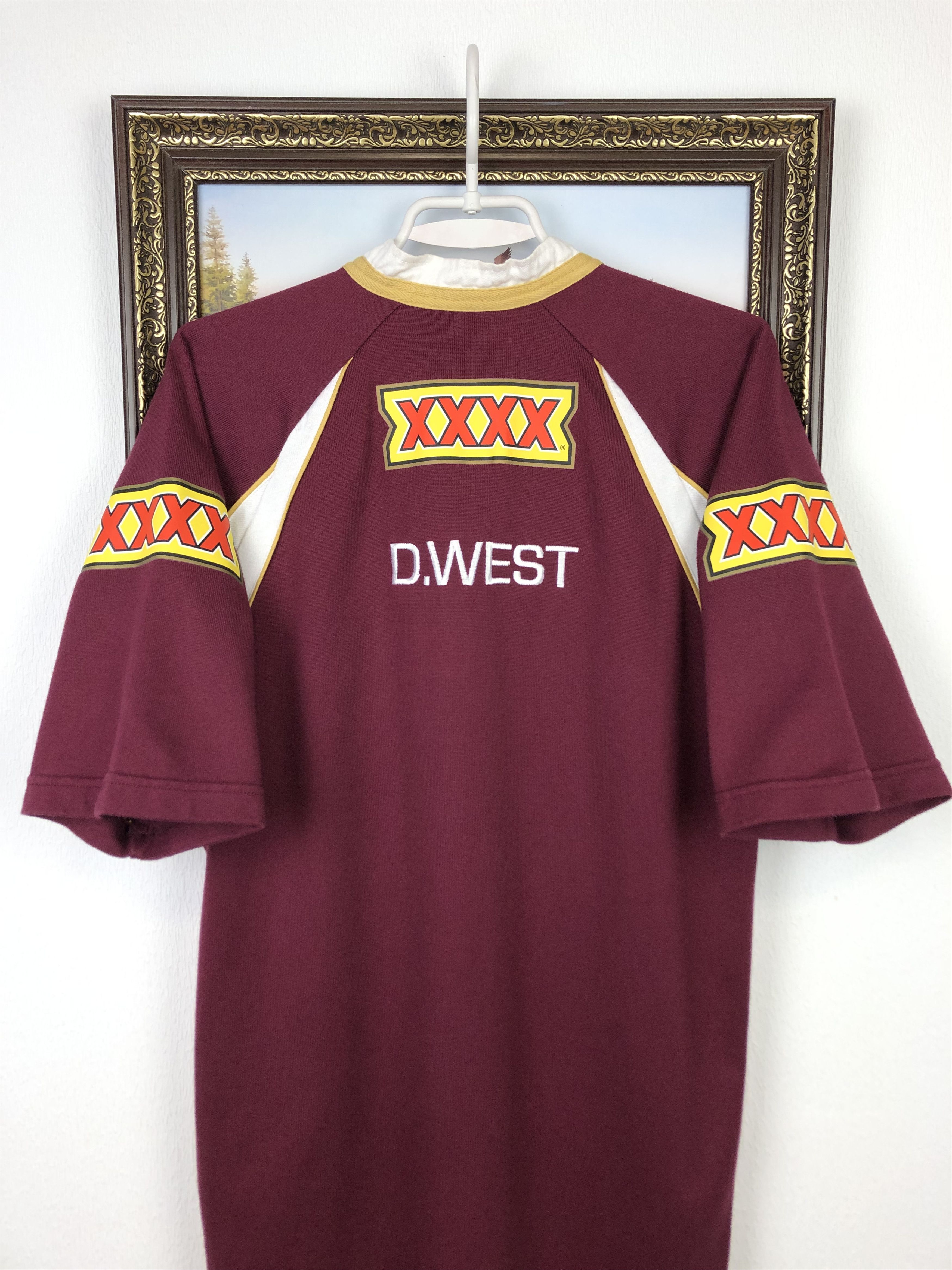 Vintage Vintage Queensland State of Origin Maroon Rugby Jersey Tee Size US M / EU 48-50 / 2 - 12 Thumbnail