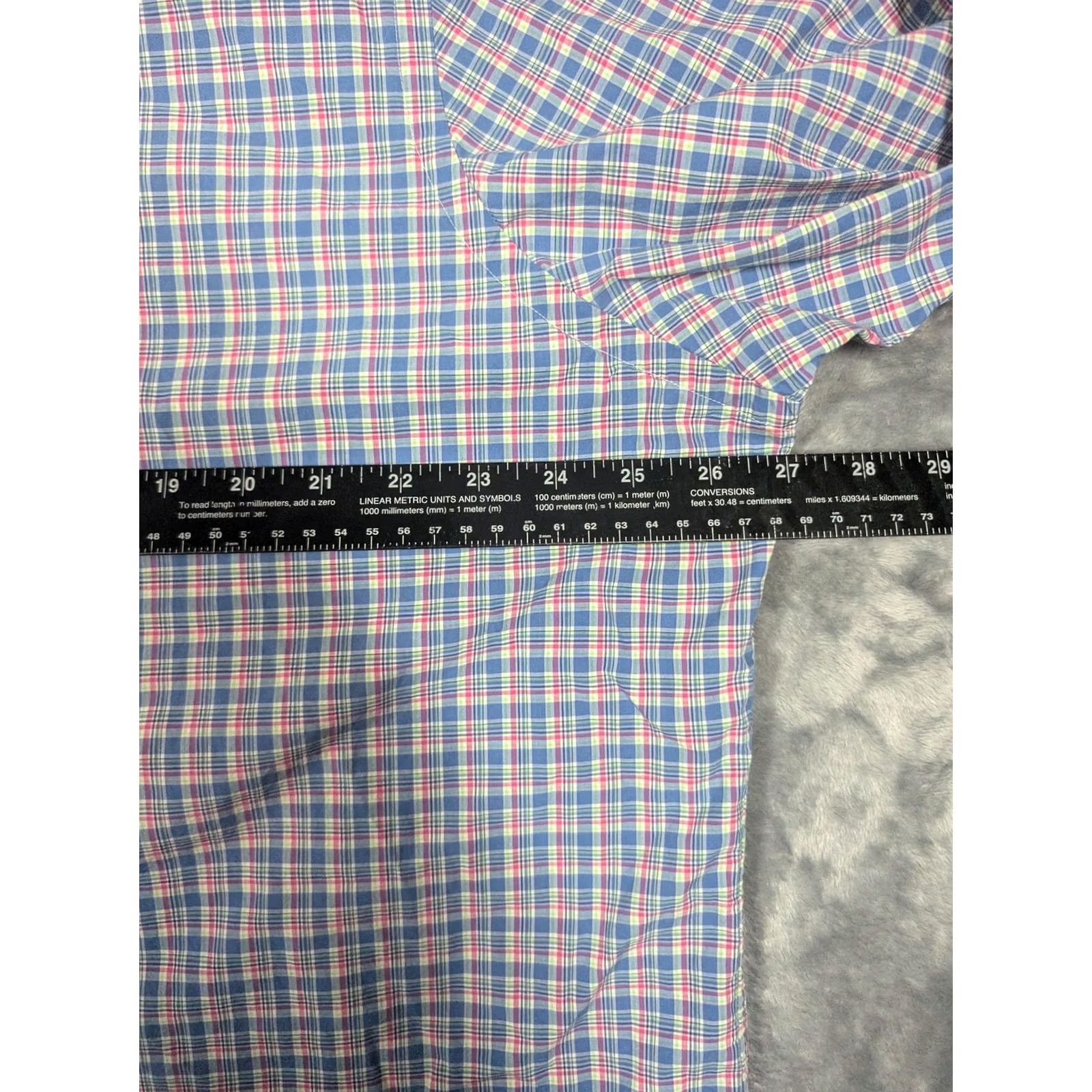 Ralph Lauren Ralph Lauren Shirt Mens 2XL Blue Pink Plaid Button-Down Long Sleeve Pony Logo Size US XXL / EU 58 / 5 - 3 Thumbnail