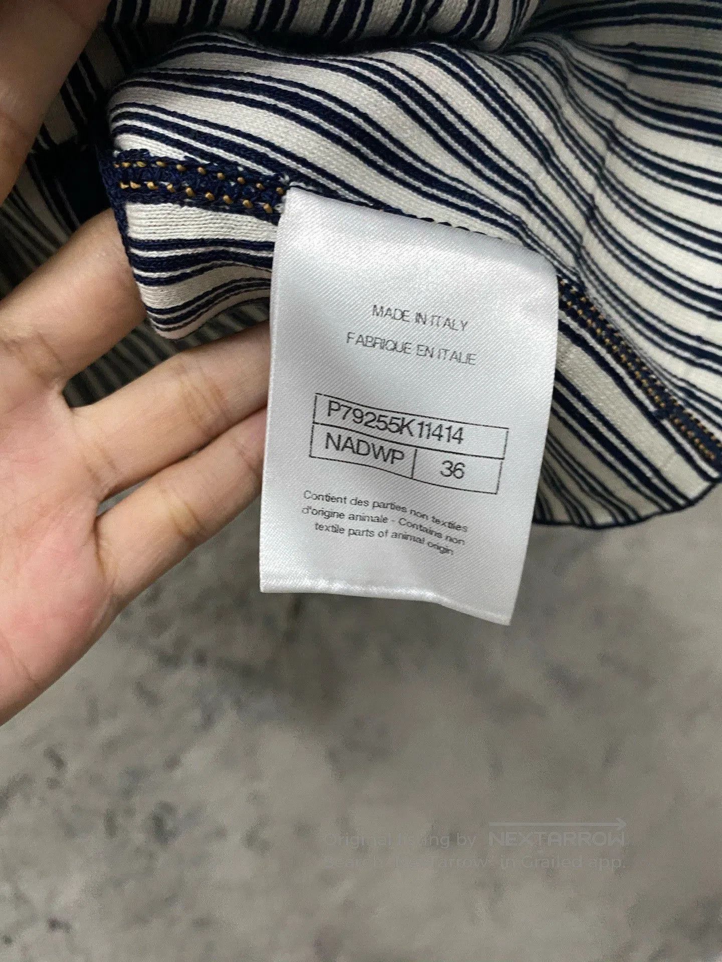 Chanel Chanel Striped Denim Vest. Size XS / US 0-2 / IT 36-38 - 7 Thumbnail