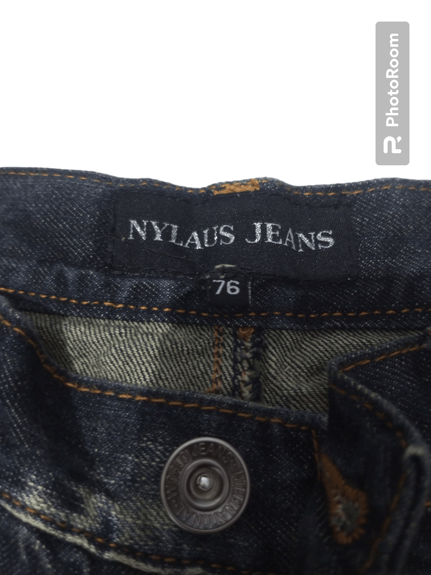 Hysteric Glamour Vintage Nylaus jeans double waist acid wash denim Size US 29 - 13 Thumbnail
