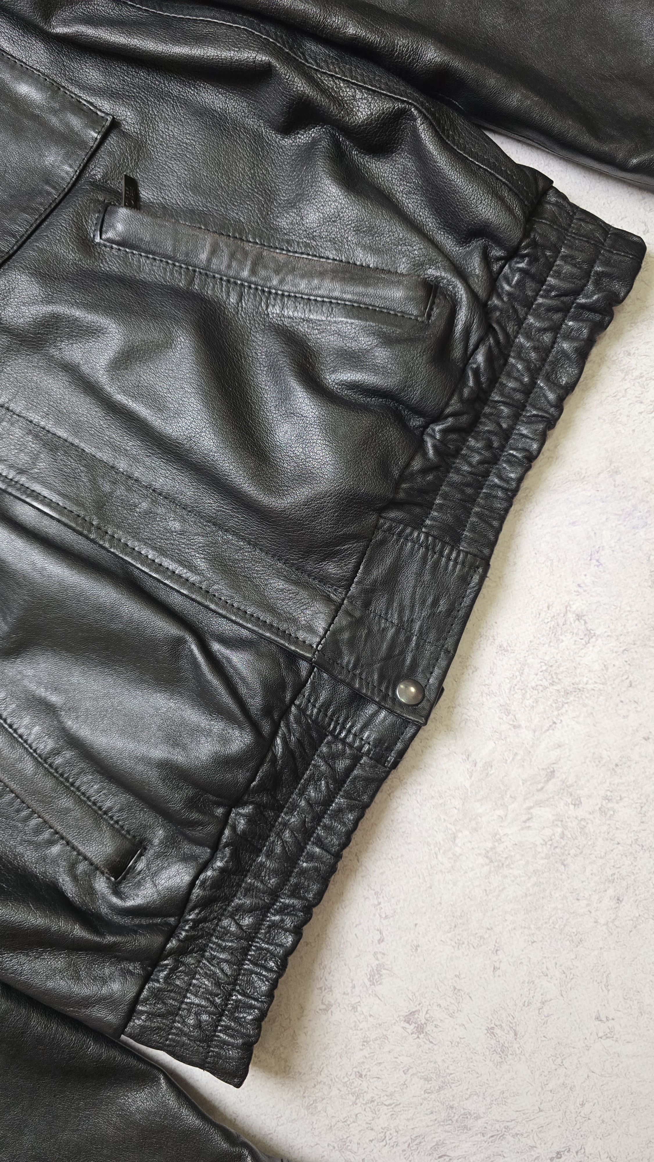 Other Floriani Vera Pelle Leather Bomber Jacket Full Zip Military Size US XL / EU 56 / 4 - 7 Thumbnail