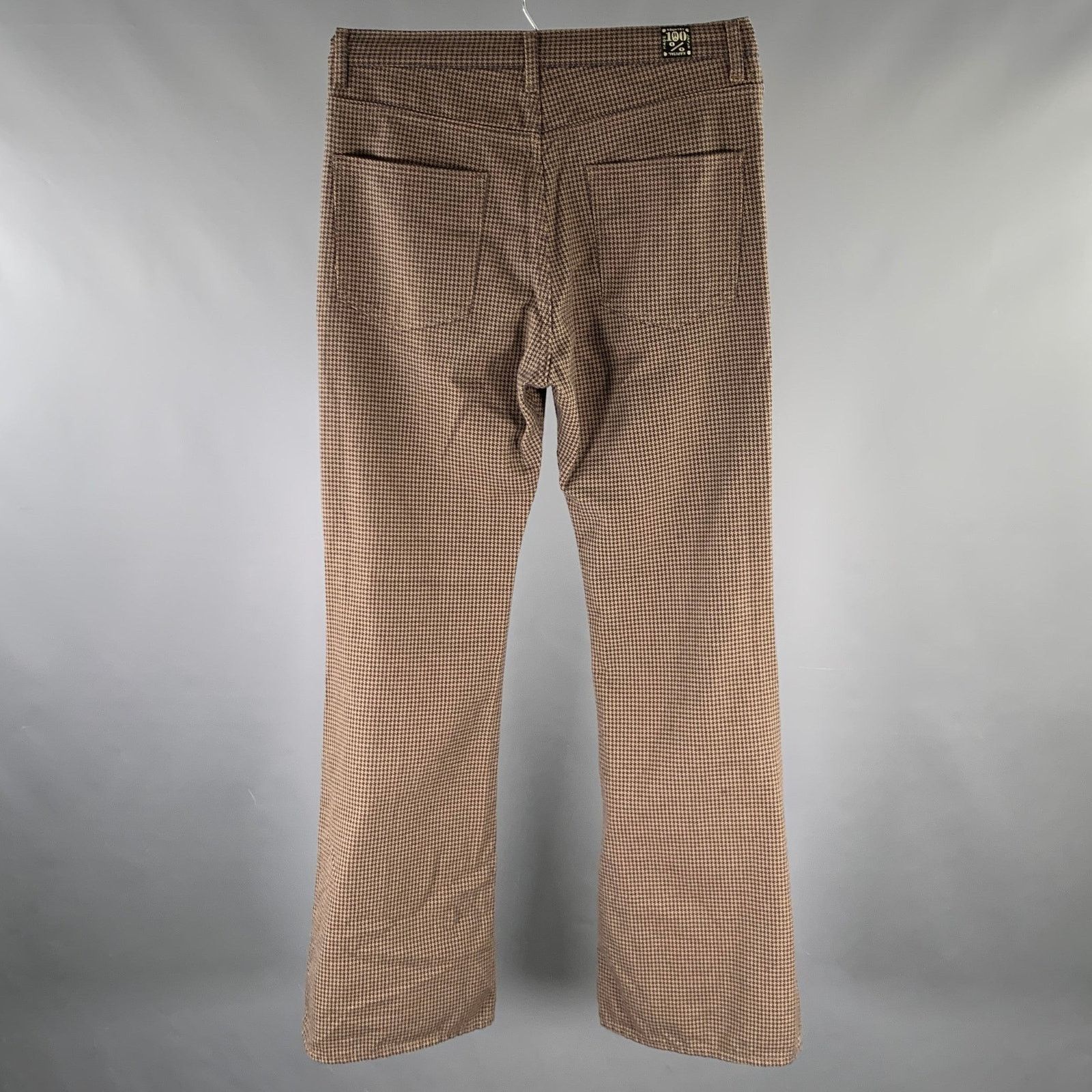 Kapital KAPITAL Size 31 Brown Navy Houndstooth Cotton Pants Size US 31 - 3 Thumbnail