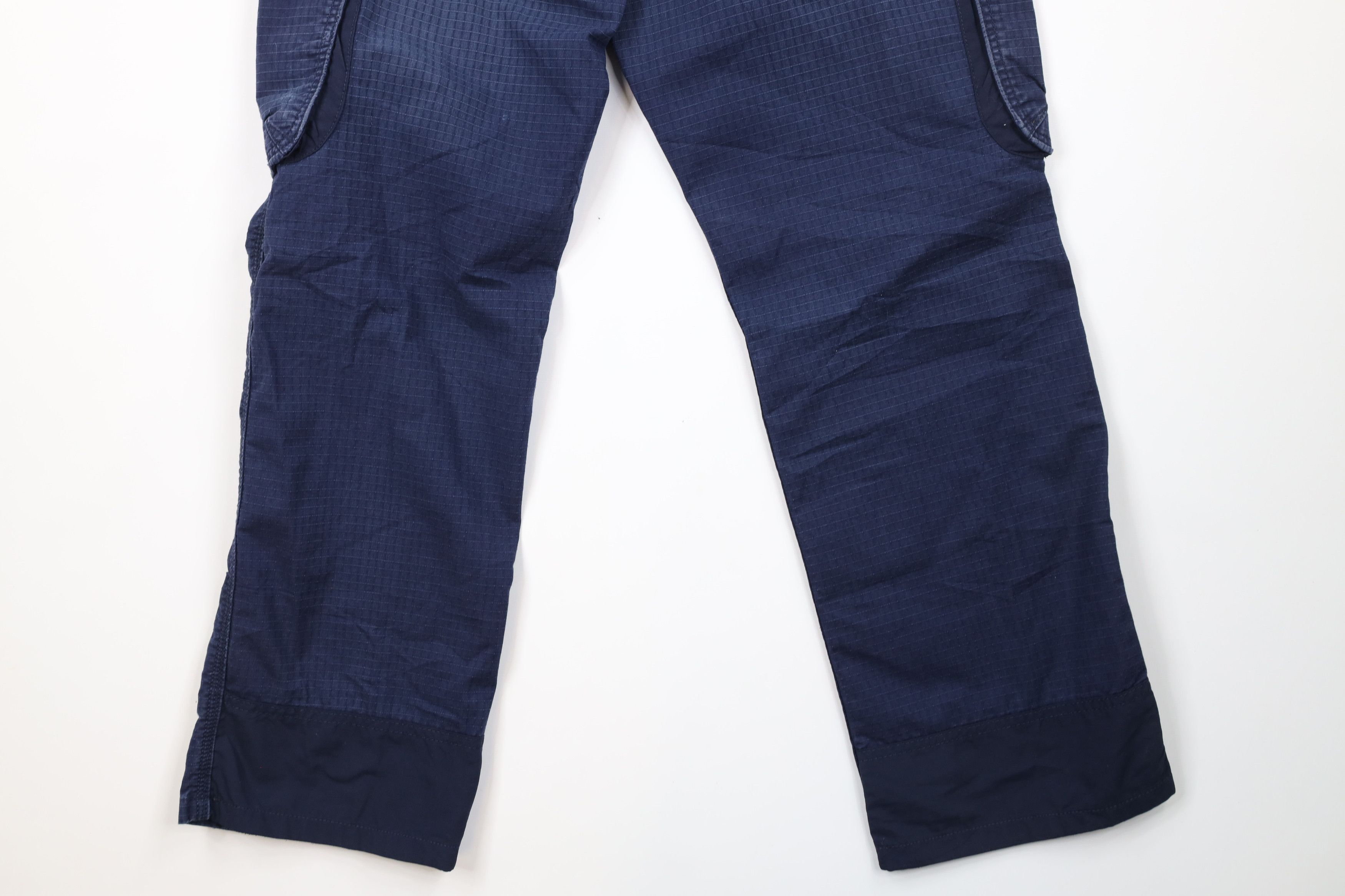 Carhartt × Vintage Carhartt Spell Out Ripstop Loose Fit Cargo Pants Blue Size US 30 / EU 46 - 9 Thumbnail