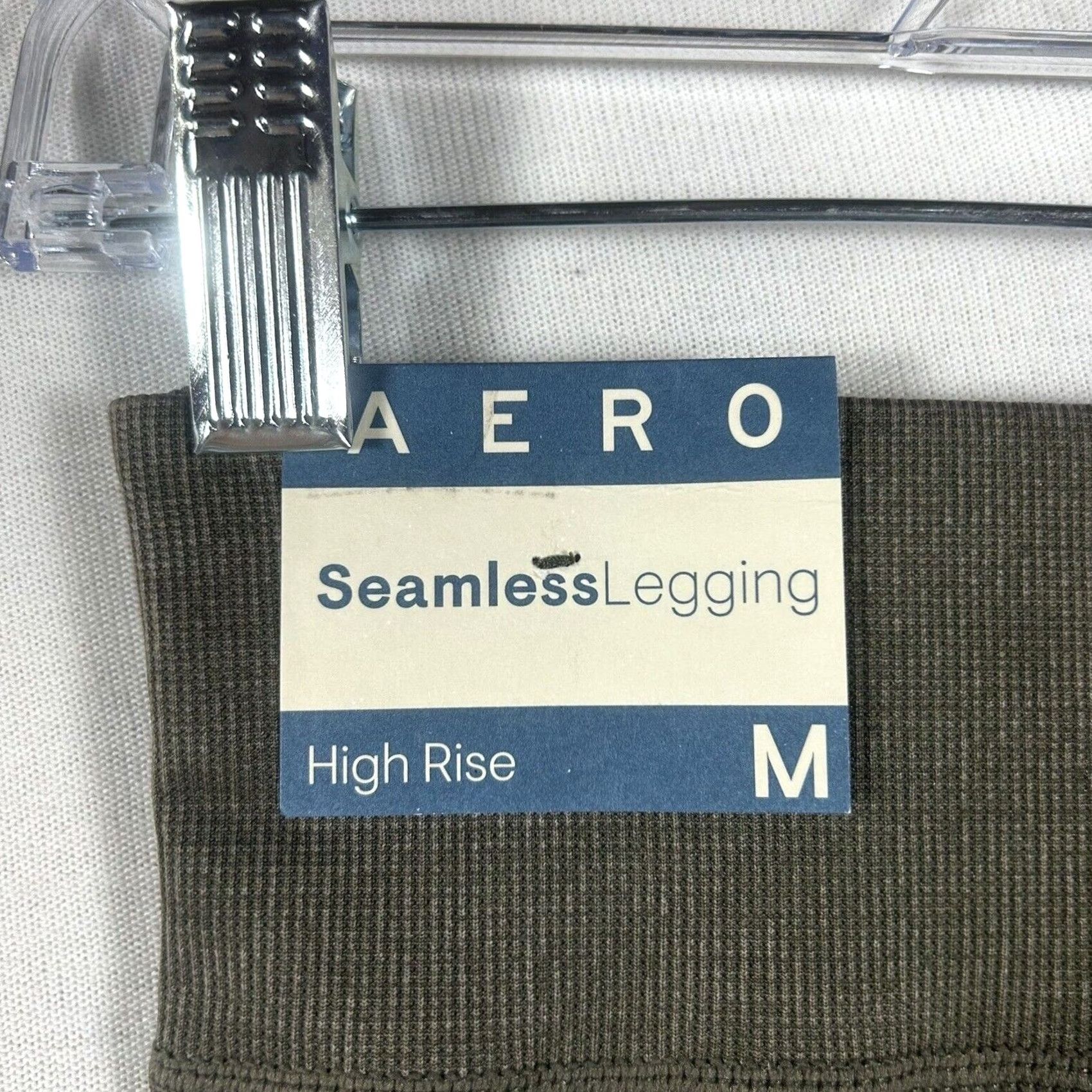 Vintage Aero Womens Leggings Ankle Size M Olive Green NWT Seamless High Rise Skinny Cable? Size 32" / US 10 / IT 46 - 2 Thumbnail
