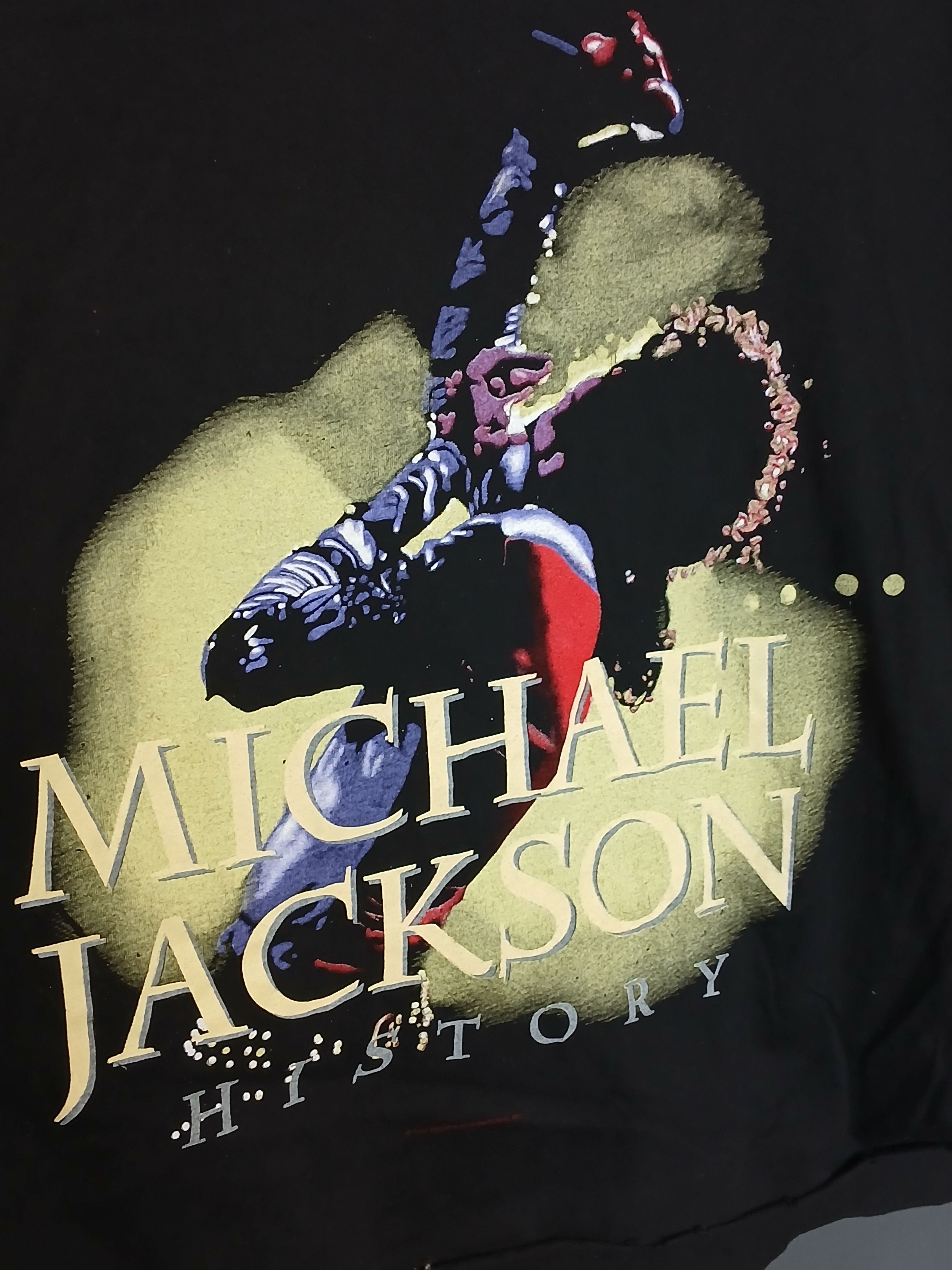 Michael Jackson × Vintage Vintage 1996 Michael Jackson History T-Shirt Size US XL / EU 56 / 4 - 3 Thumbnail