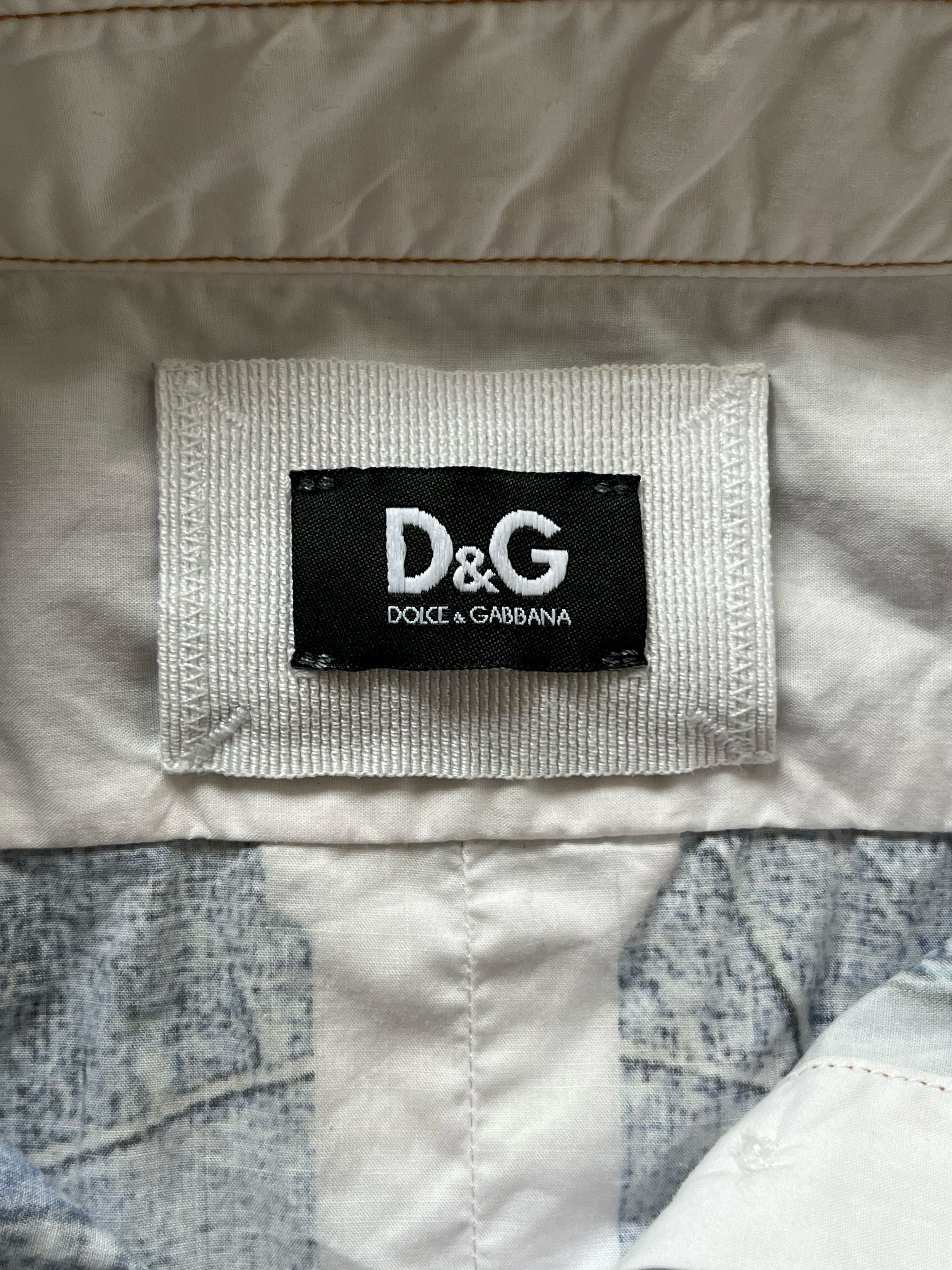 Dolce & Gabbana Dolce & Gabbana printed denim trompe l'oeil shirt Size XS / US 0-2 / IT 36-38 - 3 Thumbnail
