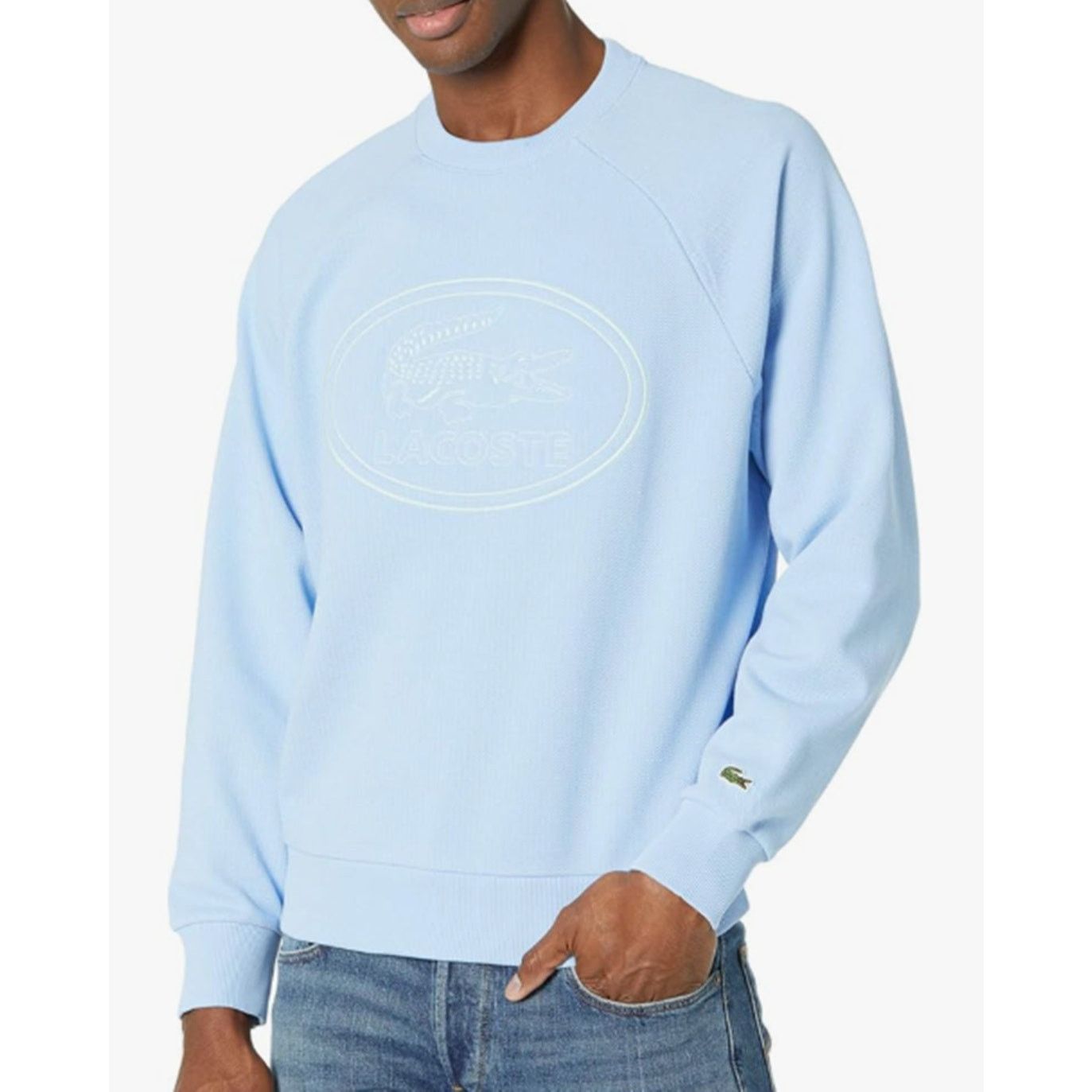 Lacoste Lacoste Men's Embroidered Large Croc Graphic Sweatshirt 3XL Size US XXL / EU 58 / 5 - 1 Thumbnail