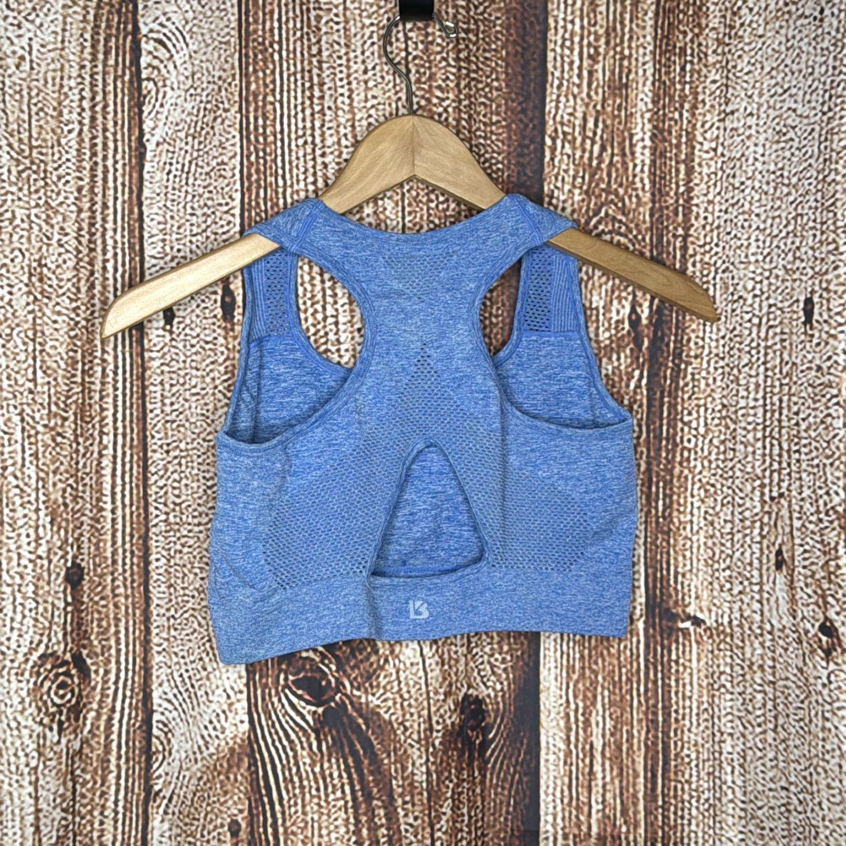 Vintage Buff Bunny Sports Bra Women’s Large Heather Blue Size ONE SIZE - 3 Thumbnail