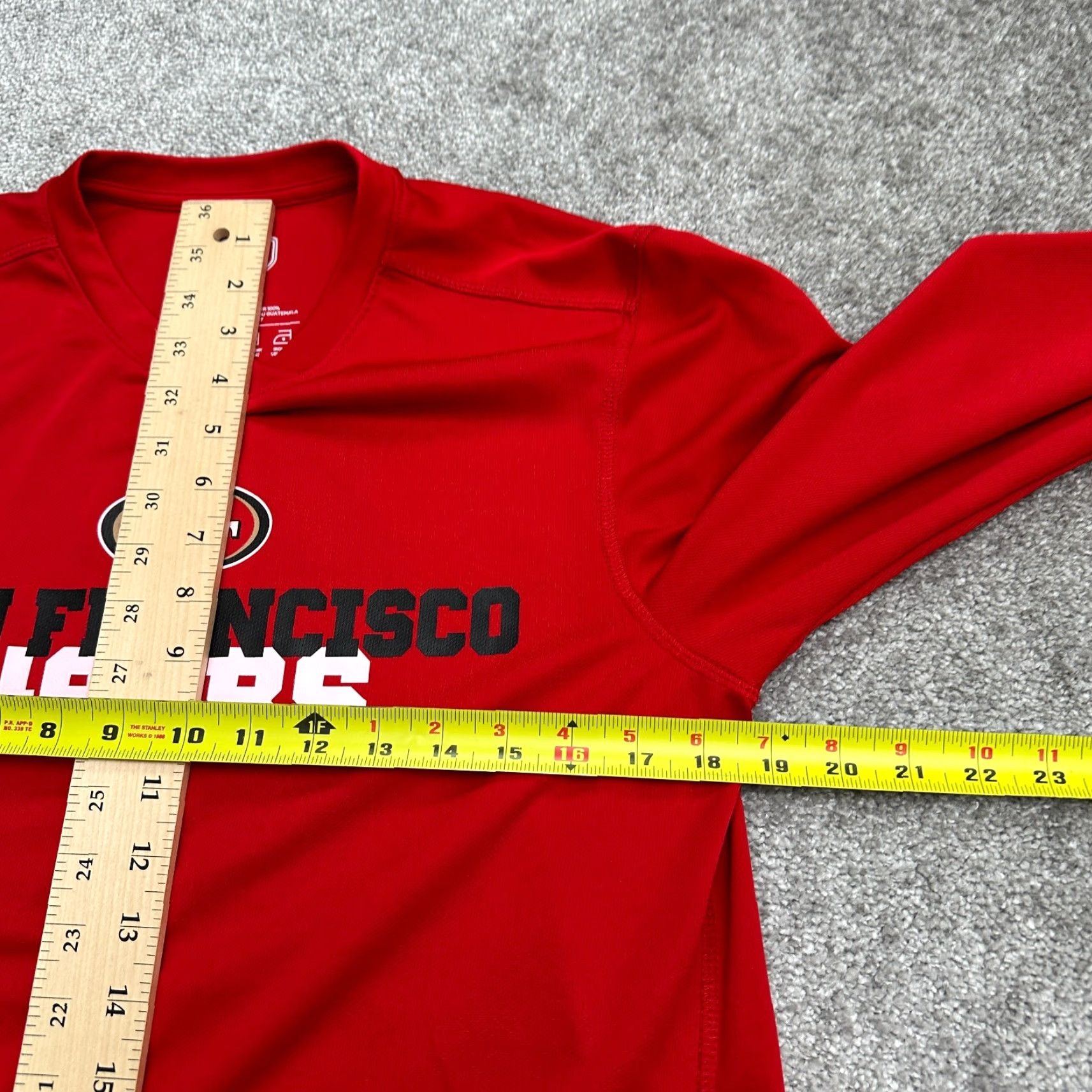 Vintage OTS Red Crew Neck Long Sleeve T-Shirt Mens Small San Francisco 49ers Graphic Tee Size US S / EU 44-46 / 1 - 7 Thumbnail