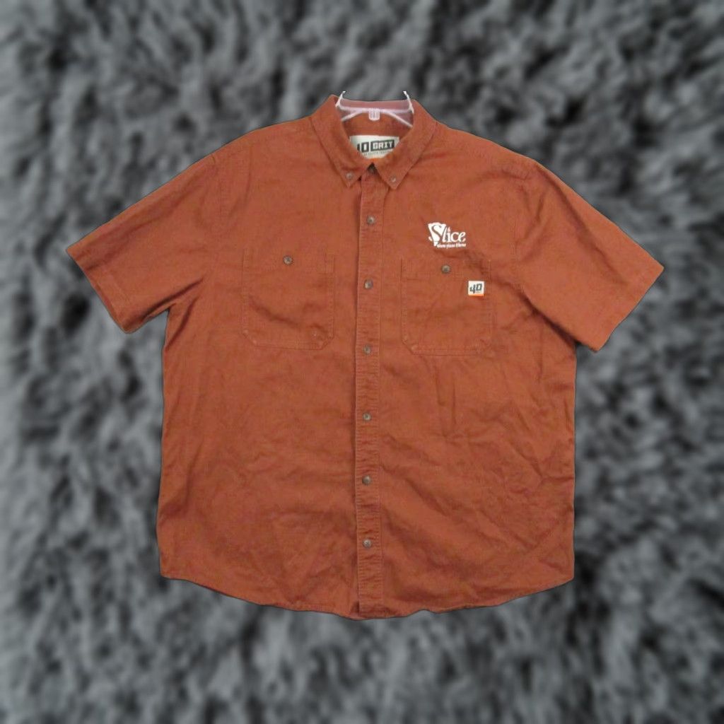 Vintage Duluth Trading Shirt Mens XL Short Sleeve Button-Down Red Cotton Standard Fit Casual Workwear Mens XL Red Cotton Duluth Shirt Size US XL / EU 56 / 4 - 1 Thumbnail