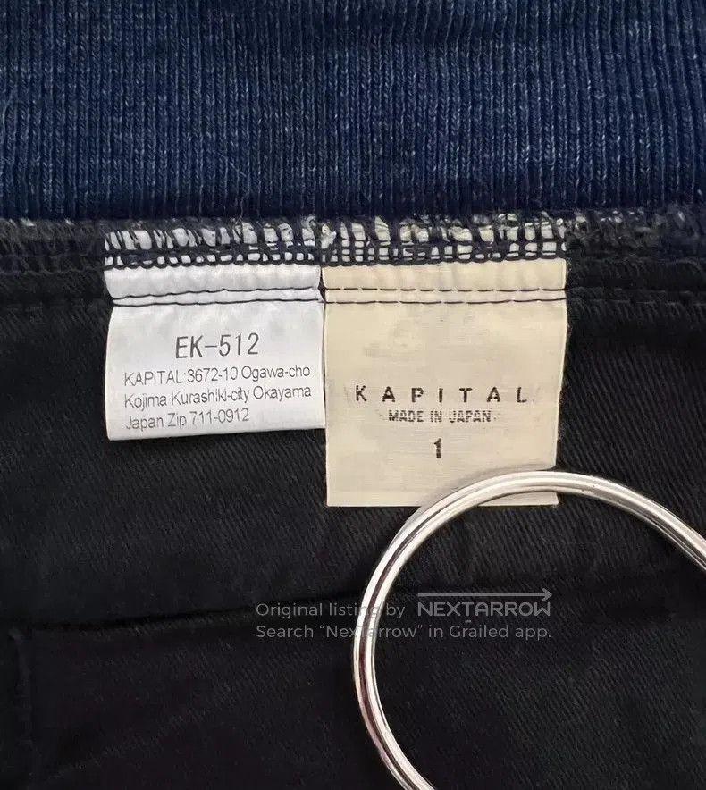 Kapital Kapital Sashiko Embroidered Blue Sweatpants Size US 30 / EU 46 - 3 Thumbnail