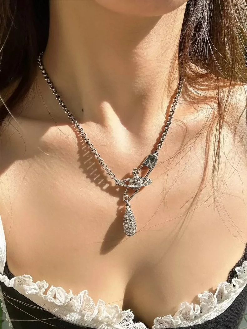 Vivienne Westwood Vivienne Westwood Saturn necklace Size ONE SIZE - 2 Thumbnail
