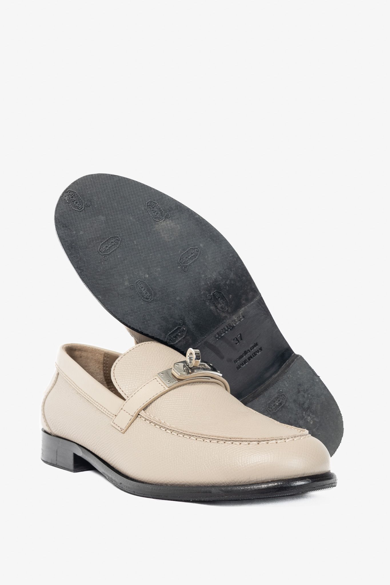 Hermes Hermes Destin Epsom Calfskin Kelly-Buckle Loafers Size US 6.5 / IT 36.5 - 5 Thumbnail