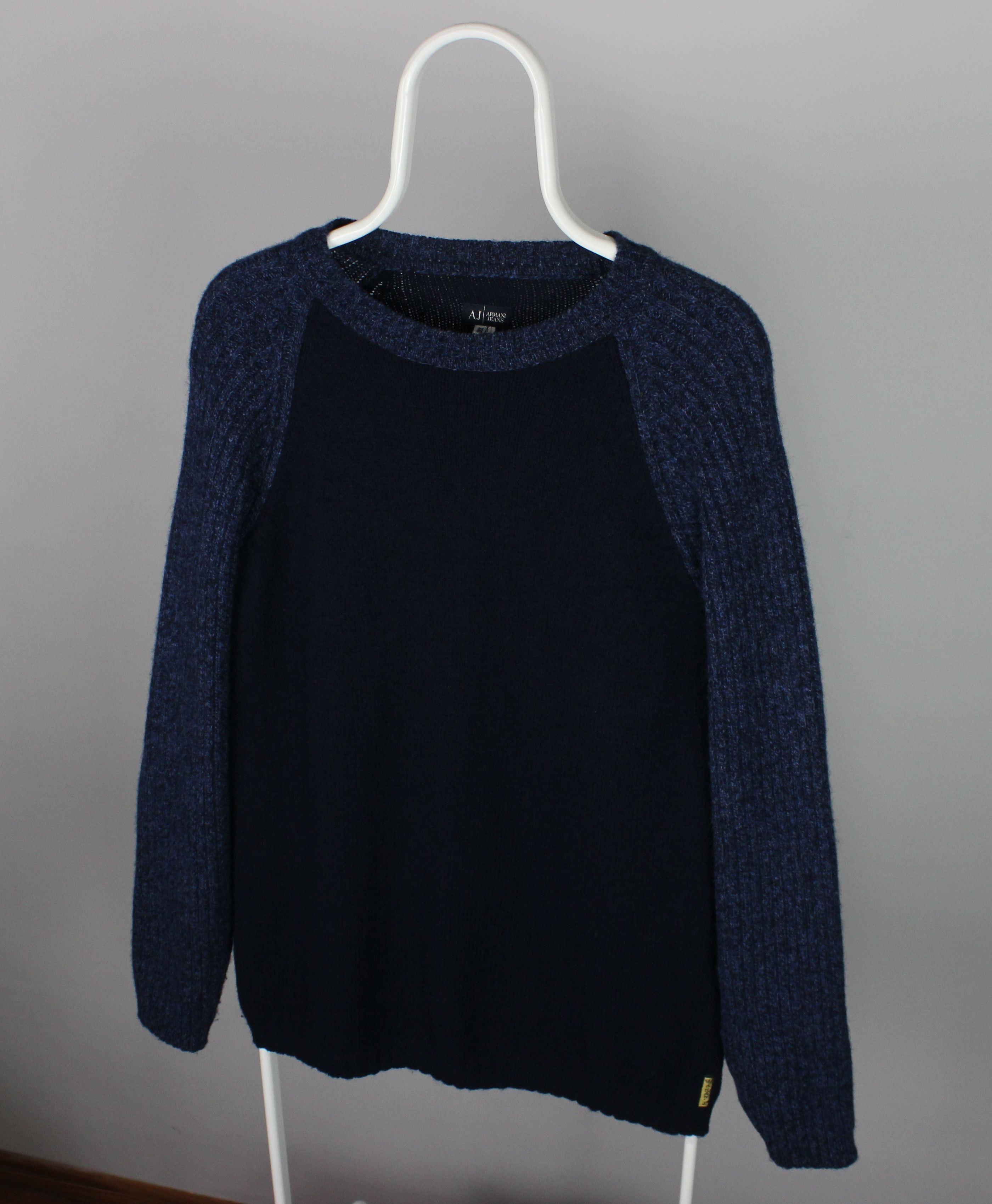 Armani Armani jeans sweater wool navy blue XL XXL AJ Size US XXL / EU 58 / 5 - 2 Thumbnail