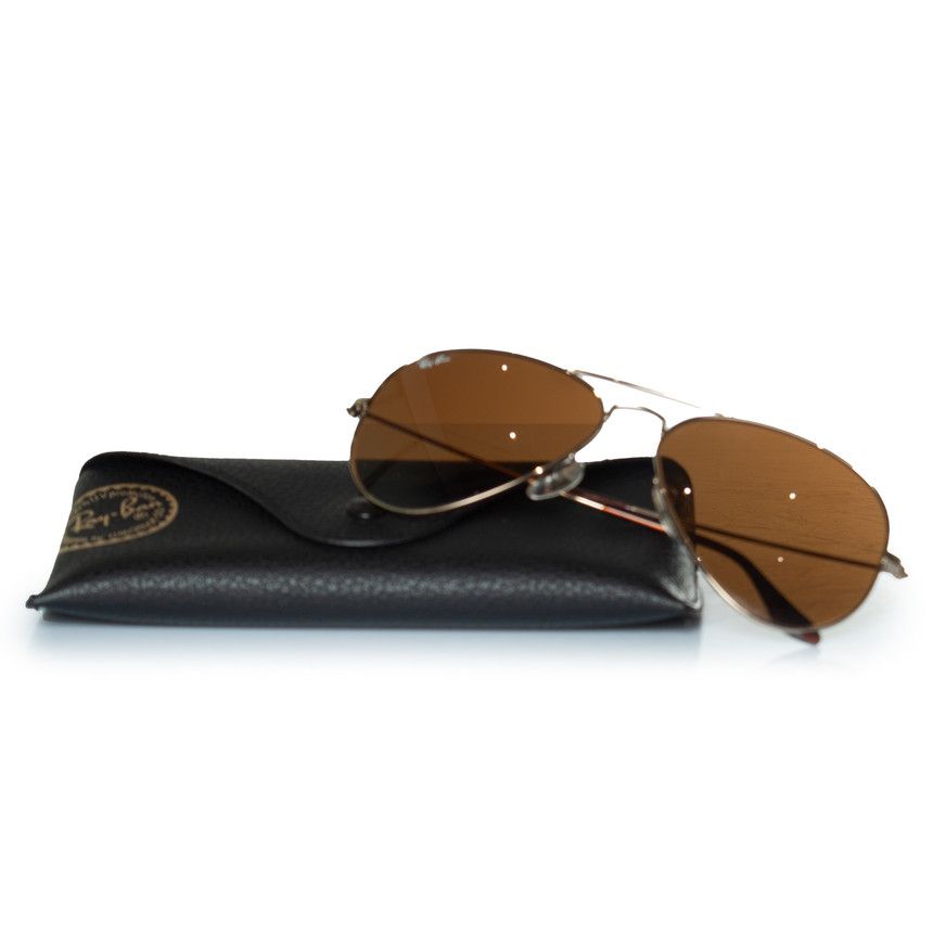 RayBan Ray Ban, Aviator in gold and brown Size ONE SIZE - 3 Thumbnail