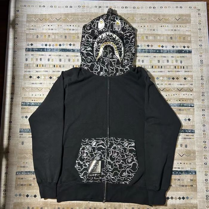 Bape BAPE x HAJIME SORAYAMA SHARK FULL ZIP HOODIE | Grailed