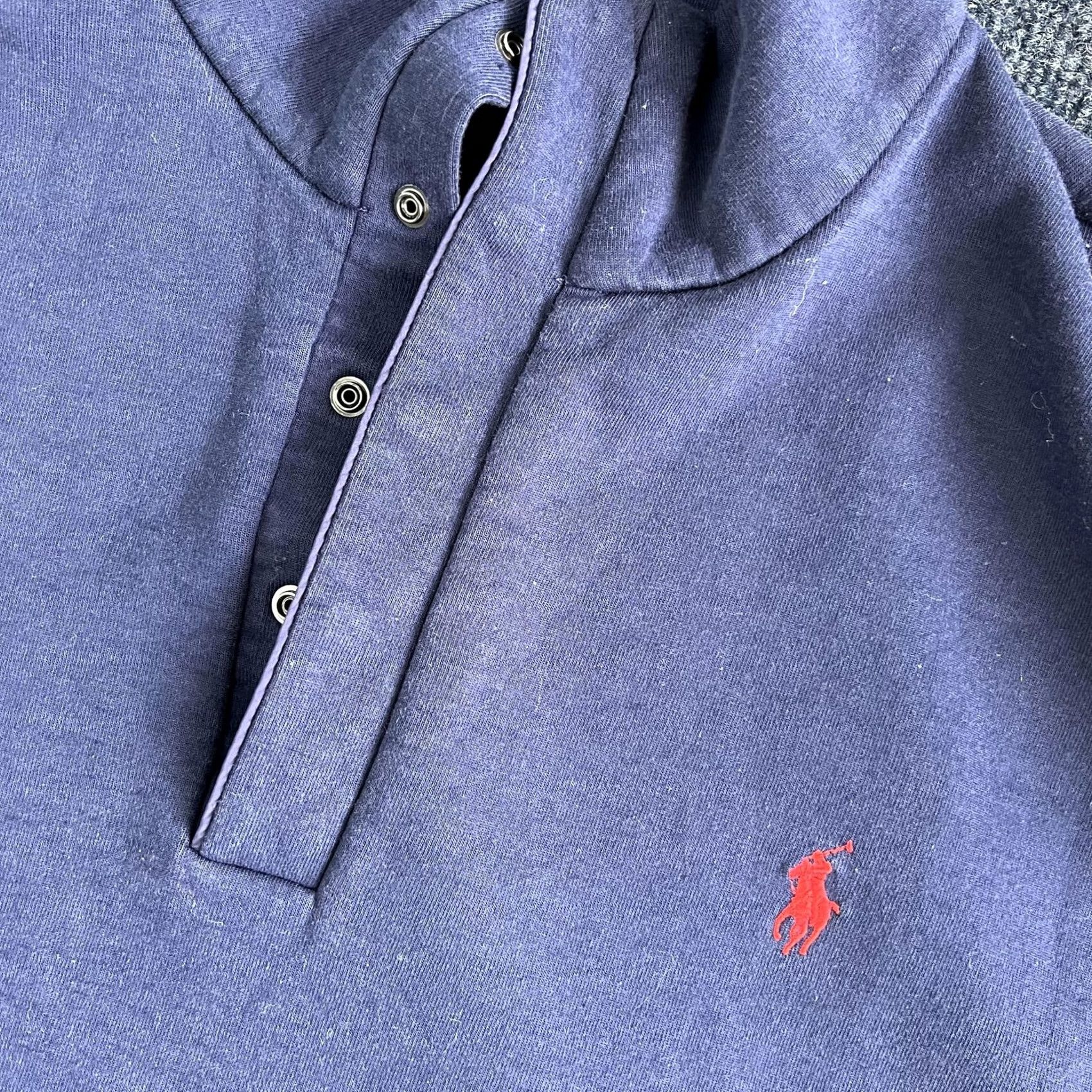 Polo Ralph Lauren Polo Ralph Lauren Sweatshirt Mens 2XL Blue Fleece Snap Henley Mock Neck Size US XXL / EU 58 / 5 - 4 Thumbnail