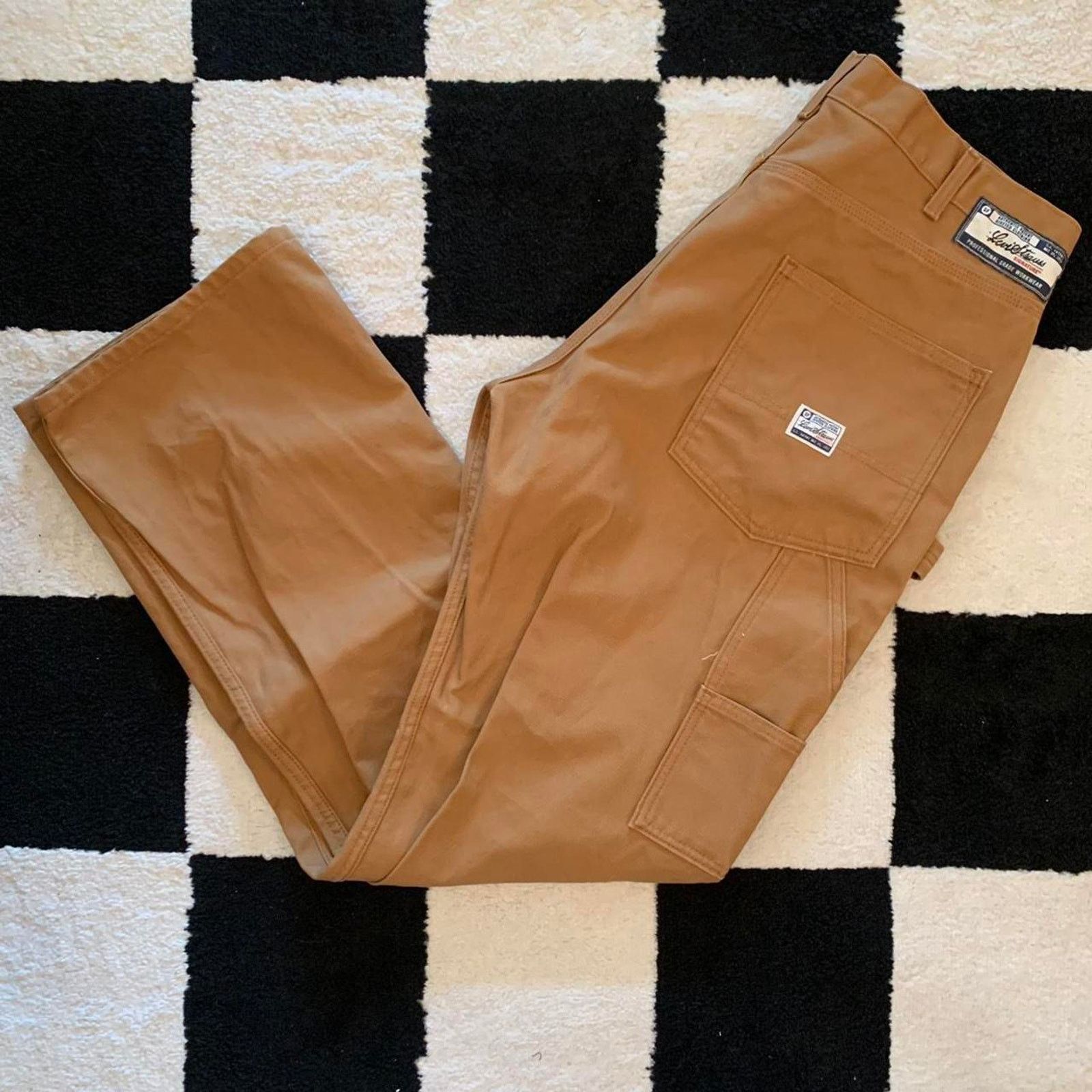 Levi's Levi's Carpenter Double Knee Tan Canvas Pants Size US 36 / EU 52 - 6 Thumbnail