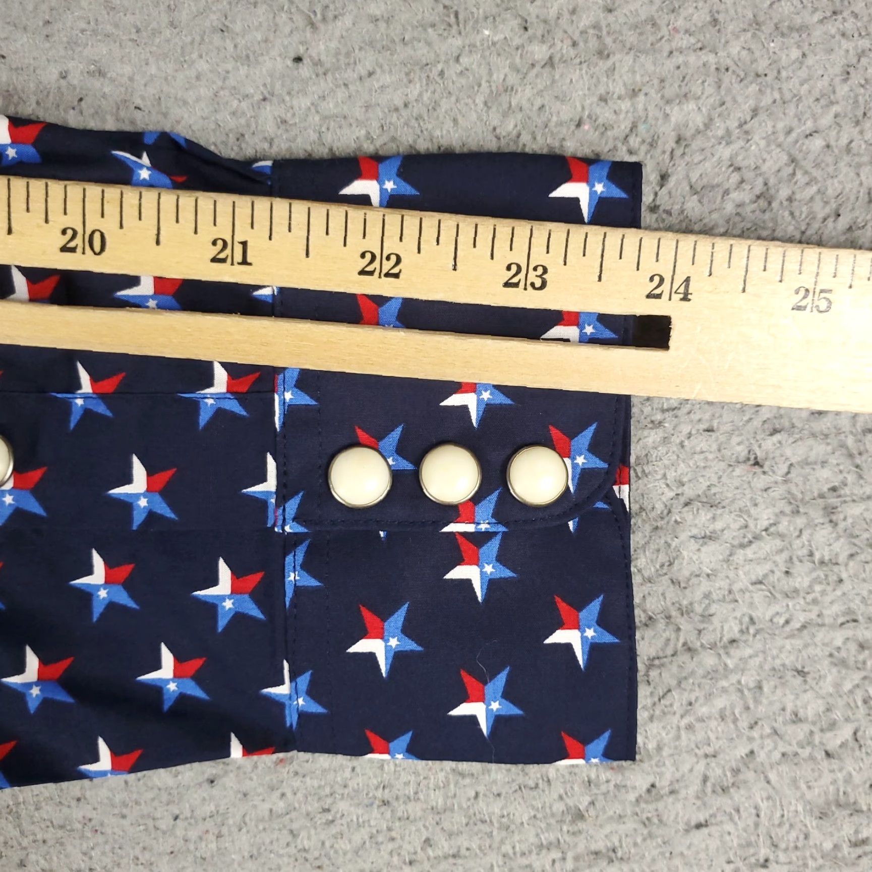 Ariat Ariat Shirt Mens XS Blue Western Pearl Snap Button Long Sleeve Star Print Officials? Size US XS / EU 42 / 0 - 6 Thumbnail