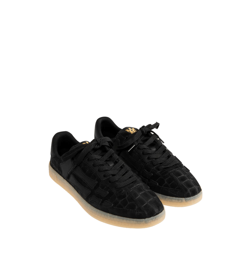 Amiri o1h1sh11225 Croc Debossed Pacific Bones Sneaker in Black Size US 10 / EU 43 - 2 Thumbnail