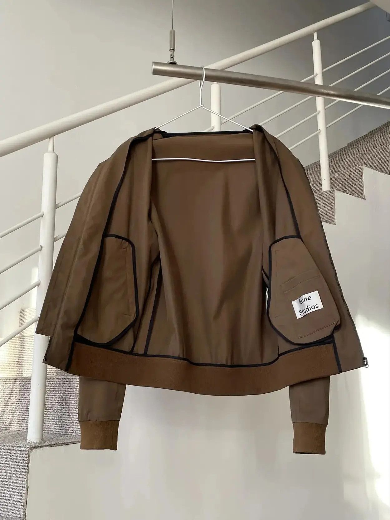 Acne Studios ACNE STUDIOS Jacket Bomber Harrington Style Coat Brown Size US S / EU 44-46 / 1 - 2 Thumbnail