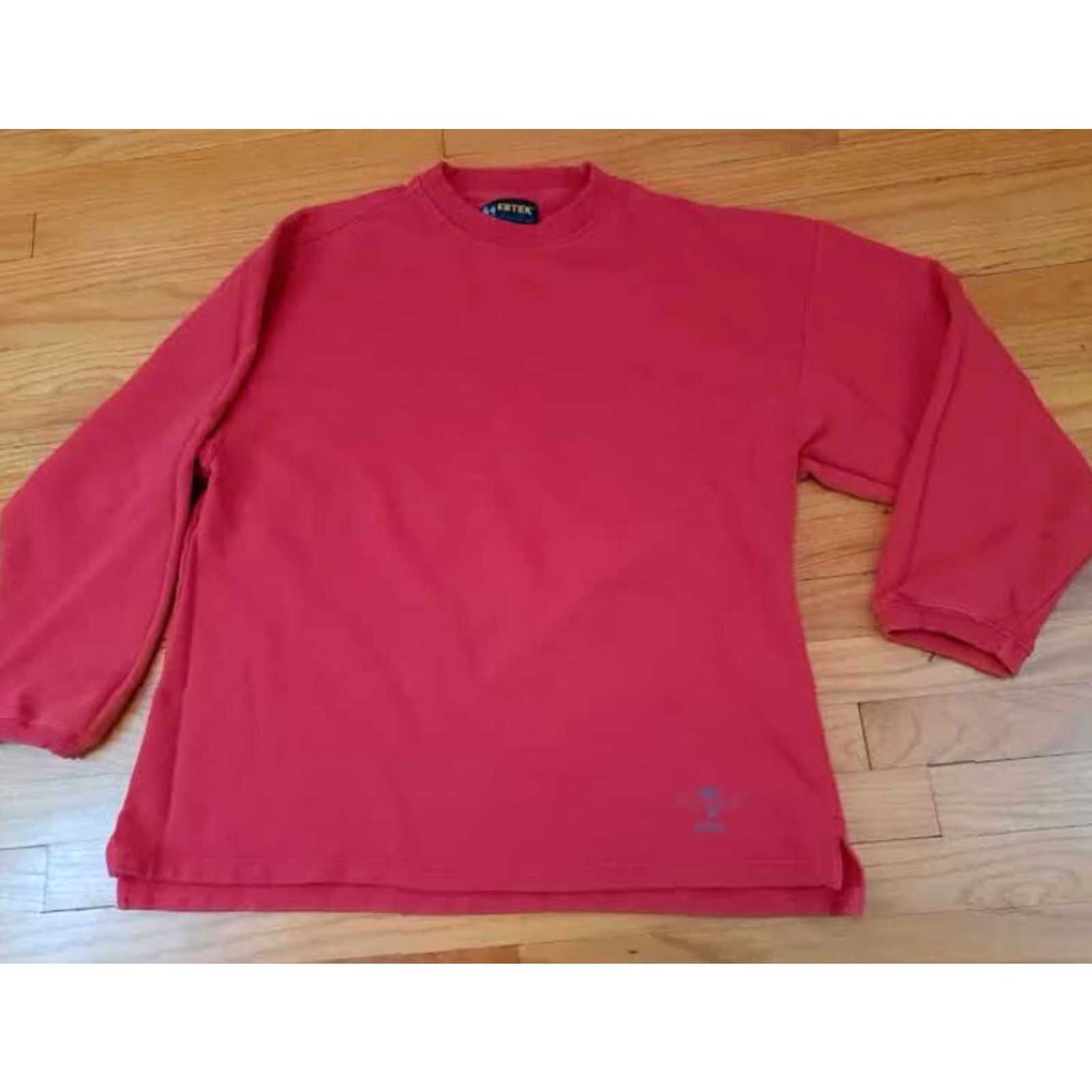 Eddie Bauer VINTAGE Eddie Bauer Sweatshirt Outdoor Red Large Ebtek Cotton Pullover Men L Long 29in 24in pit to pit Size US L / EU 52-54 / 3 - 3 Thumbnail