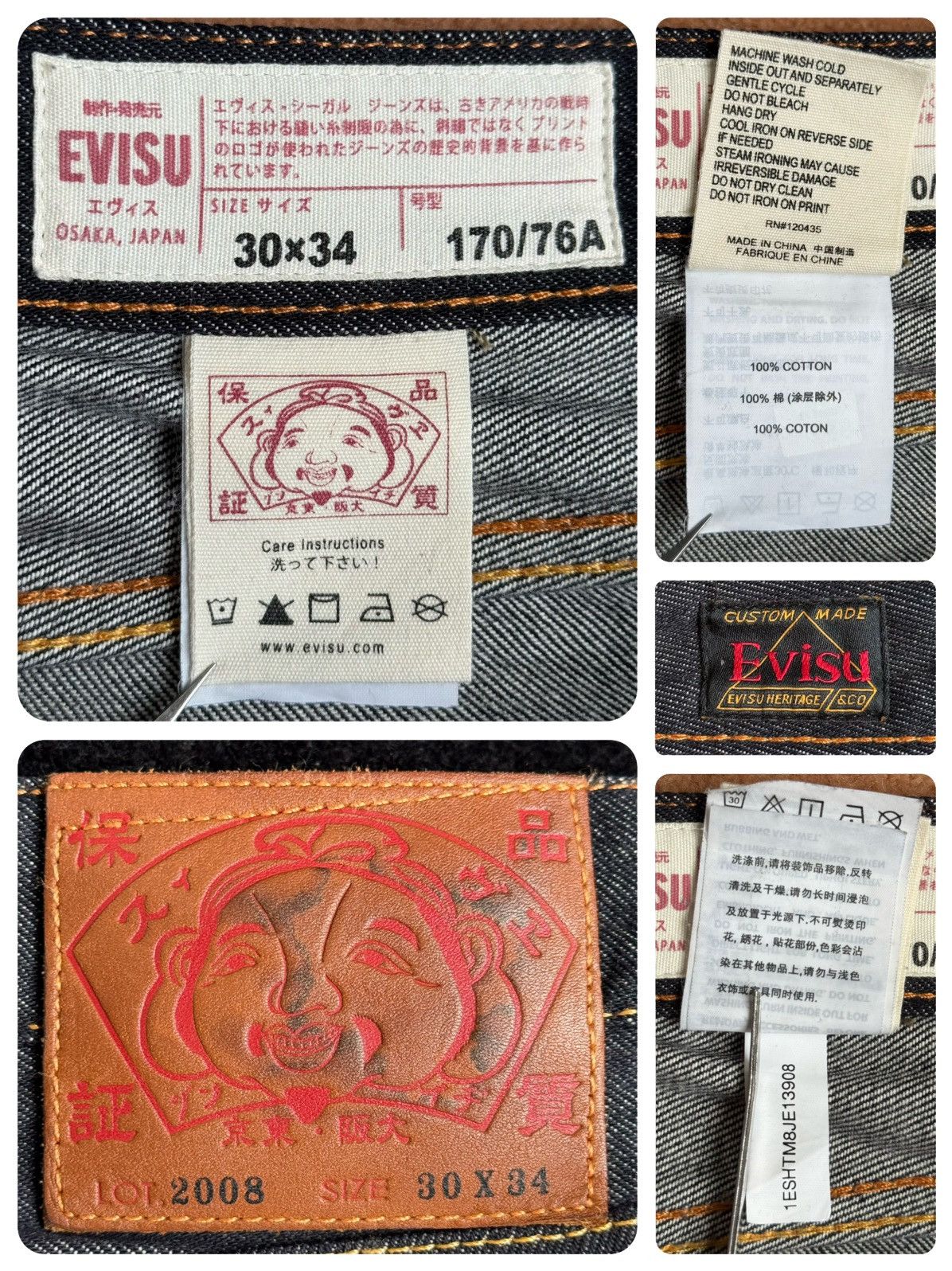 Evisu × Japanese Brand × Vintage evisu white daicock style denim jeans size：30x34 Size US 30 / EU 46 - 3 Thumbnail