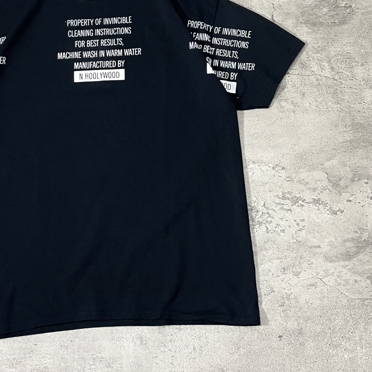 N.Hoolywood INVINCIBLE X N.HOOLYWOOD Exchange Service SS Tee - Black Size US M / EU 48-50 / 2 - 4 Thumbnail