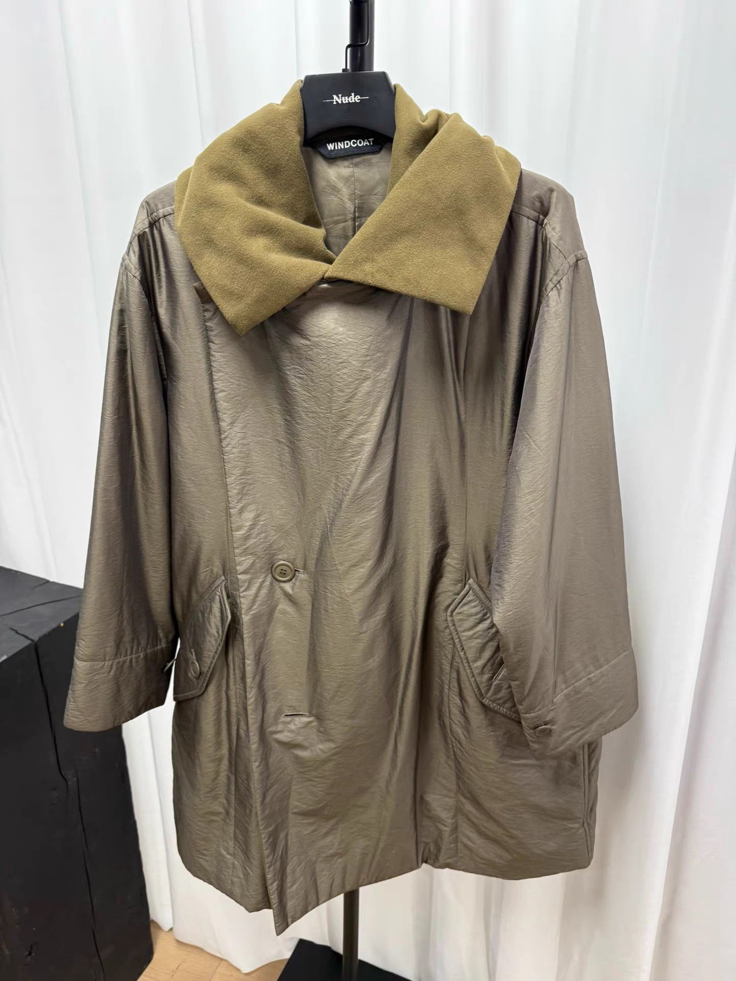 Issey Miyake Issey Miyake Windcoat Large Collar Coat K20 Size US M / EU 48-50 / 2 - 4 Thumbnail