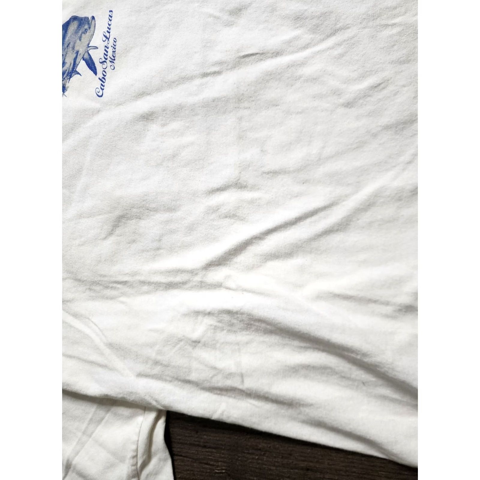 Doublet Vintage Yazbek T-Shirt Mens XL White Crew Neck Fish Double-Sided Distressed Marlin Short Sleeve Size US XL / EU 56 / 4 - 4 Thumbnail