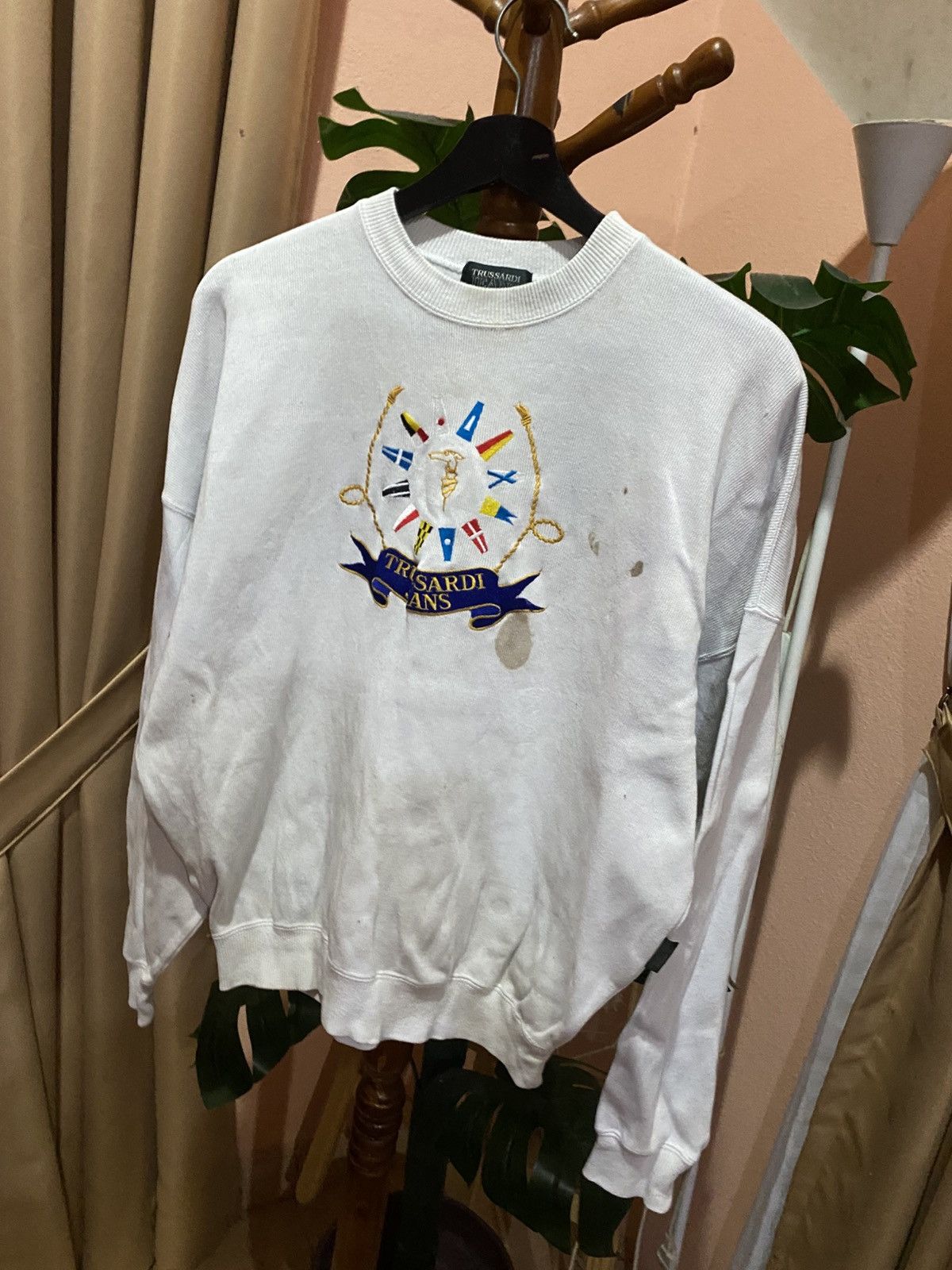 Trussardi Vintage Trussardi Jeans Embroidered Nautical Sweatshirt Size US S / EU 44-46 / 1 - 4 Thumbnail