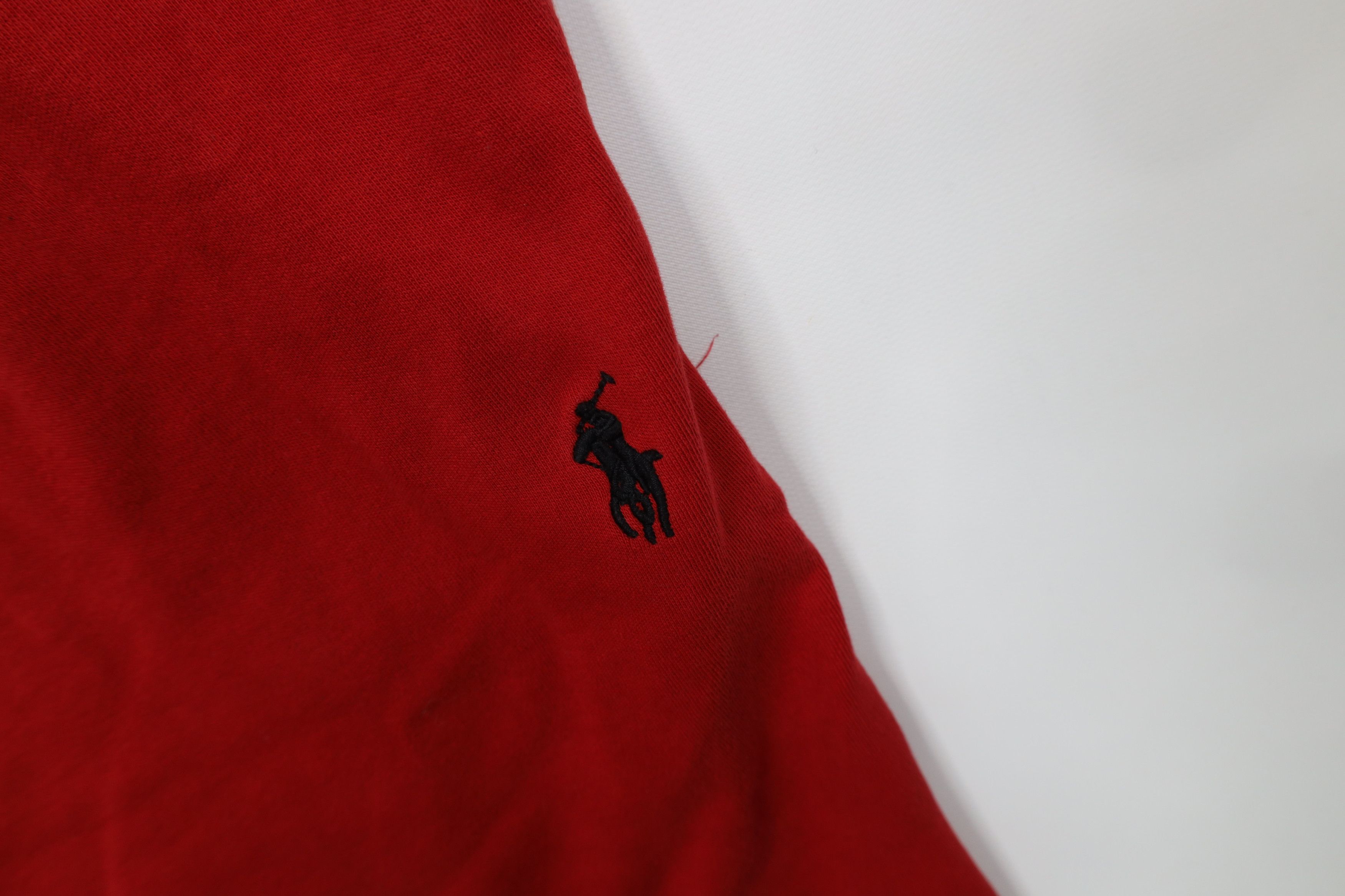Polo Ralph Lauren Vintage Y2K Ralph Lauren Faded Knit Above Knee Shorts Red Size US 38 / EU 54 - 5 Thumbnail
