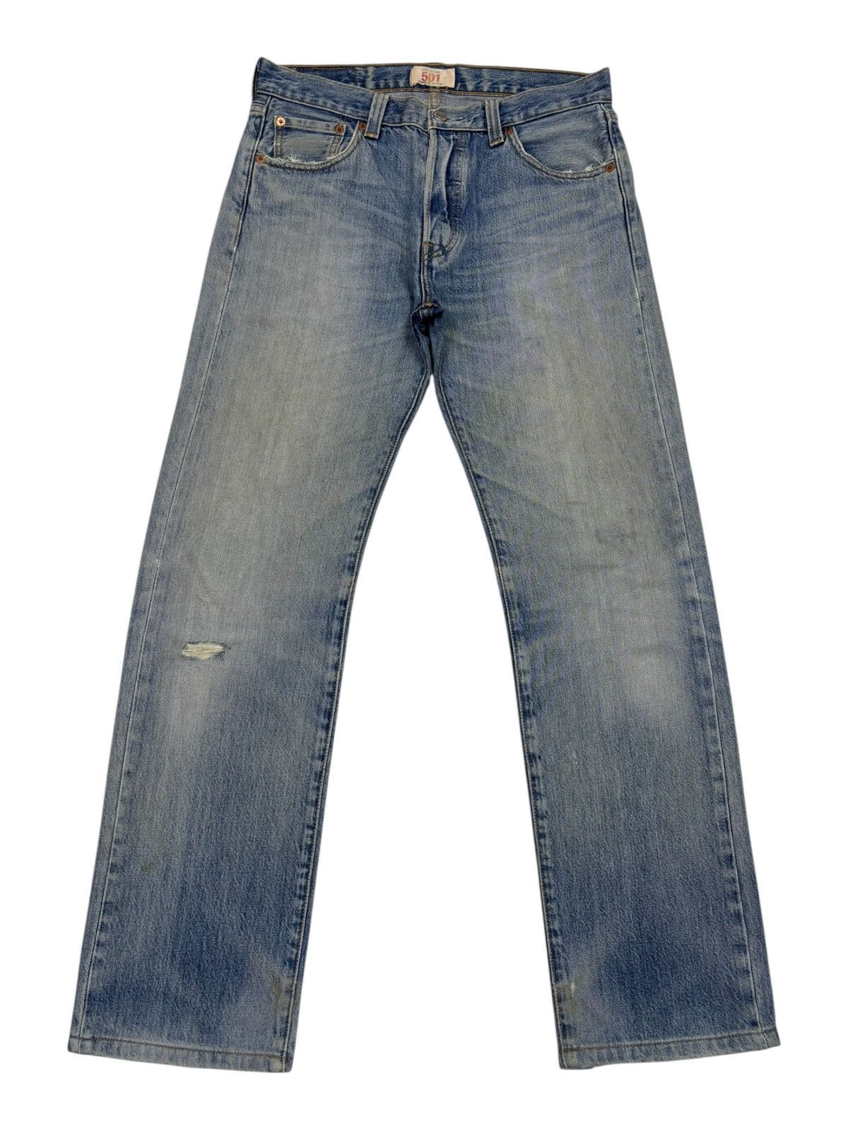 Levi's Levis 501 Straight Leg Button-fly Distressed Kurt Cobain Size US 30 / EU 46 - 7 Thumbnail