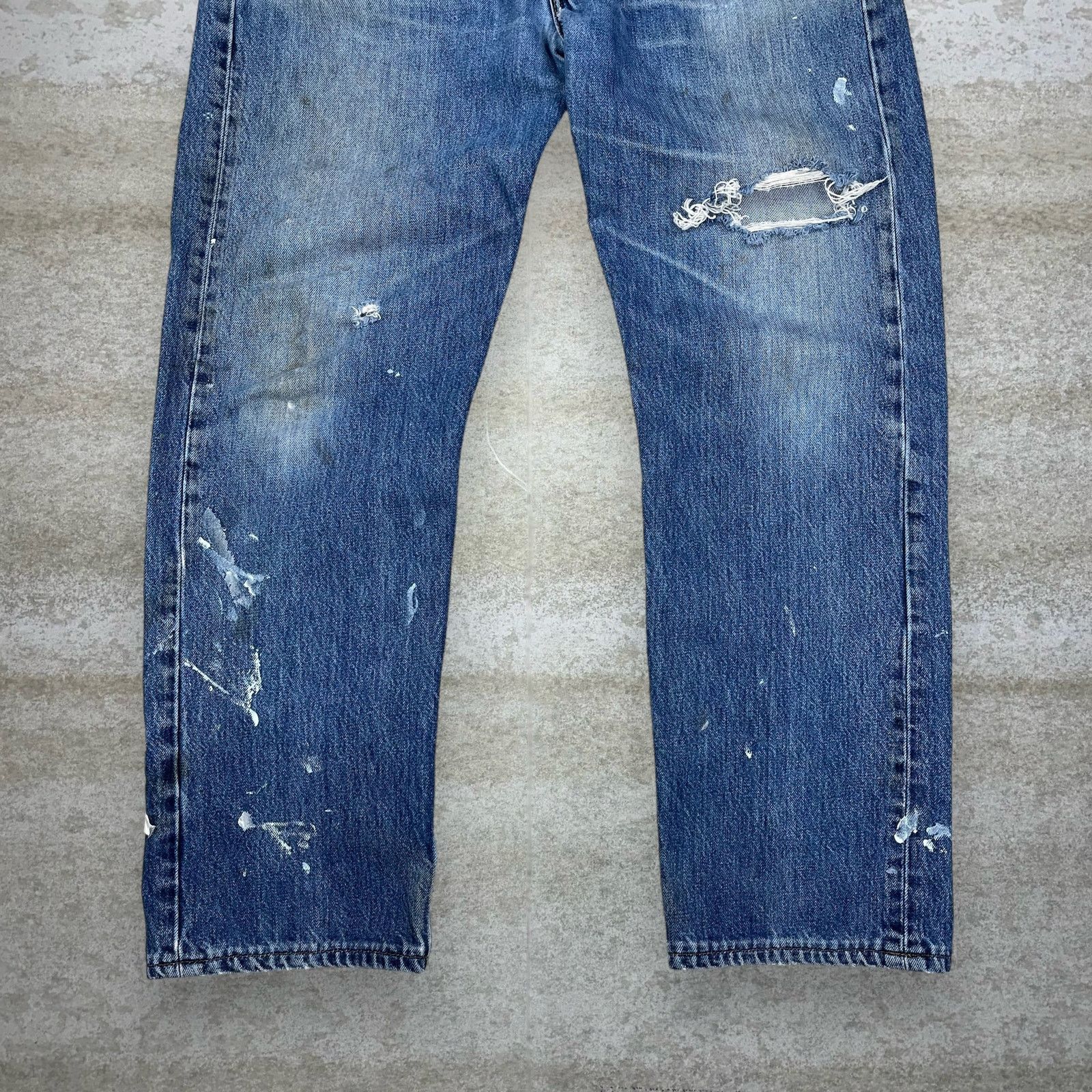 Levi's Vintage 90s Levis Jeans 501 36x30 Straight Fit Medium Wash Size US 36 / EU 52 - 3 Thumbnail